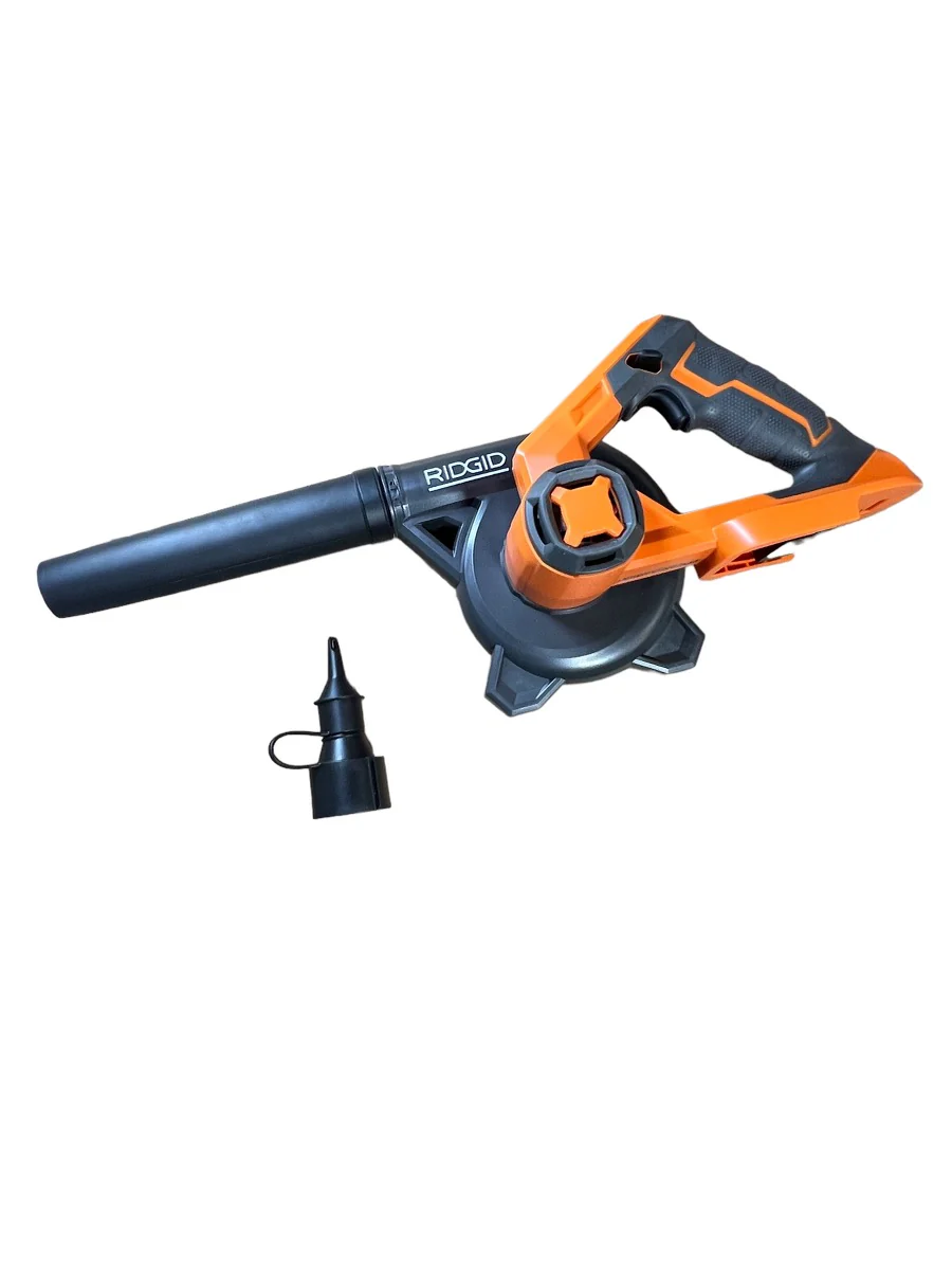RIDGID 18-Volt Cordless Compact Jobsite Blower with Inflator/Deflator Nozzle - Factory Reconditioned