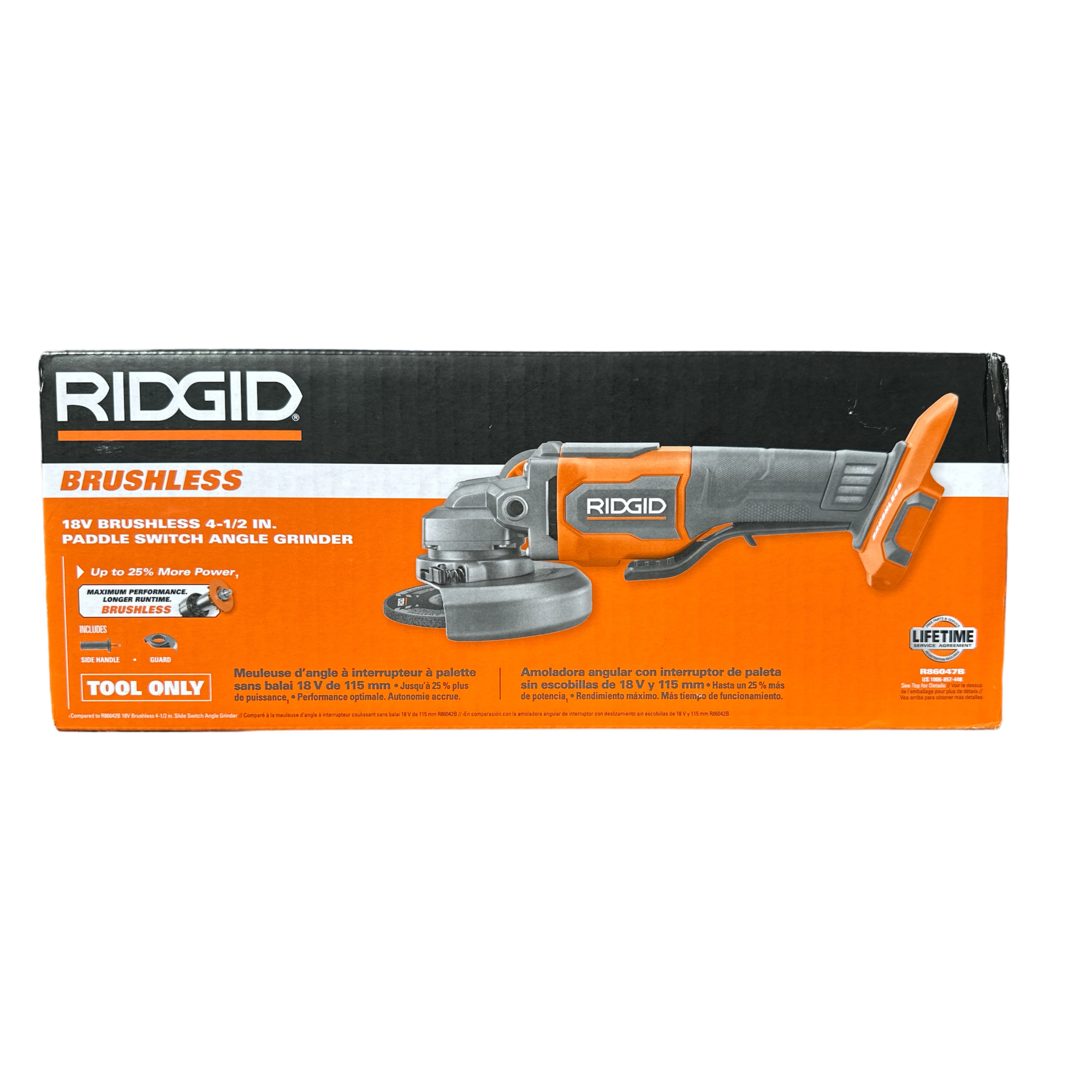 RIDGID 18V Brushless Cordless 4-1/2 in. Slide Switch Angle Grinder (Tool Only) - Image 2