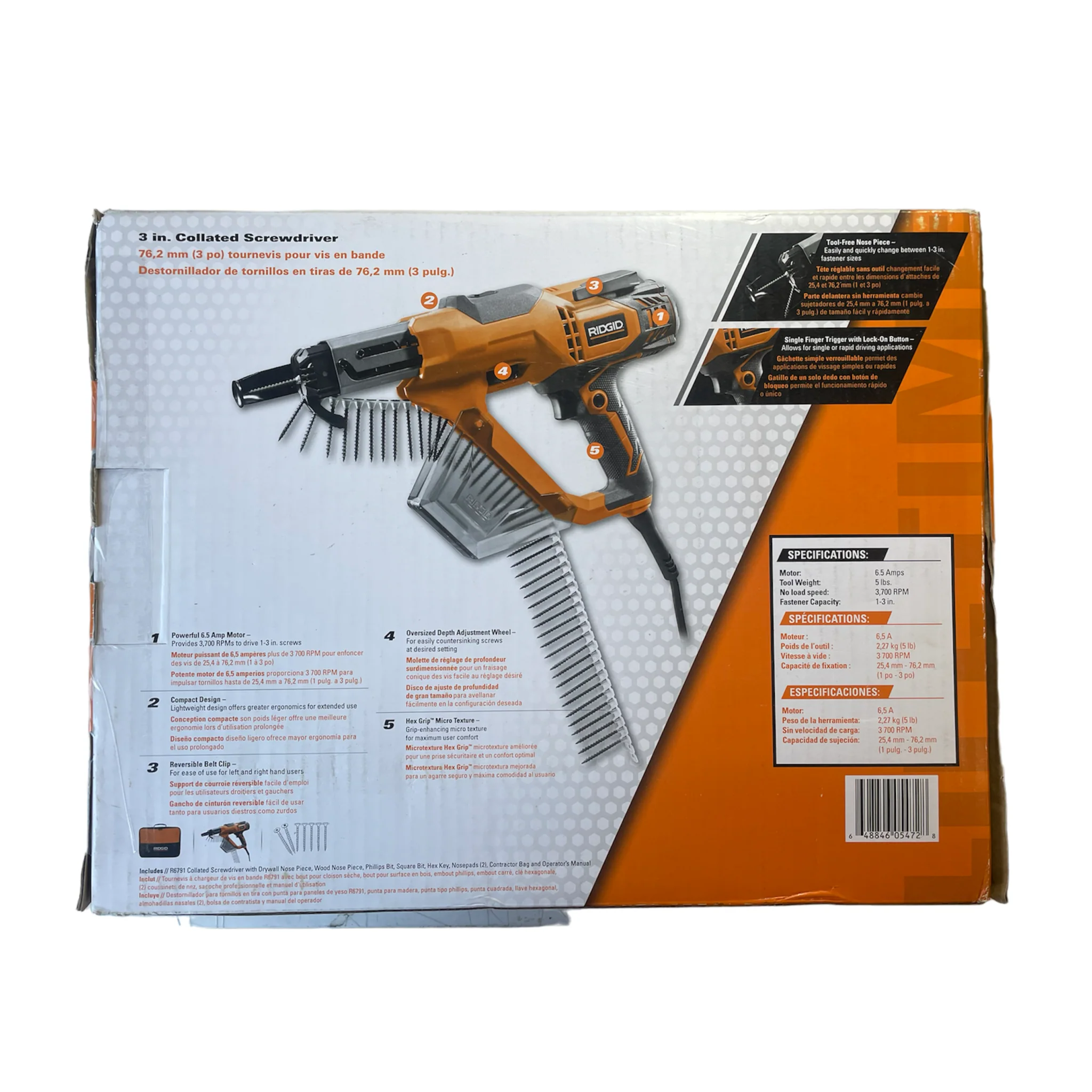 RIDGID 3 in. Drywall and Deck Collated Screwdriver - Image 7