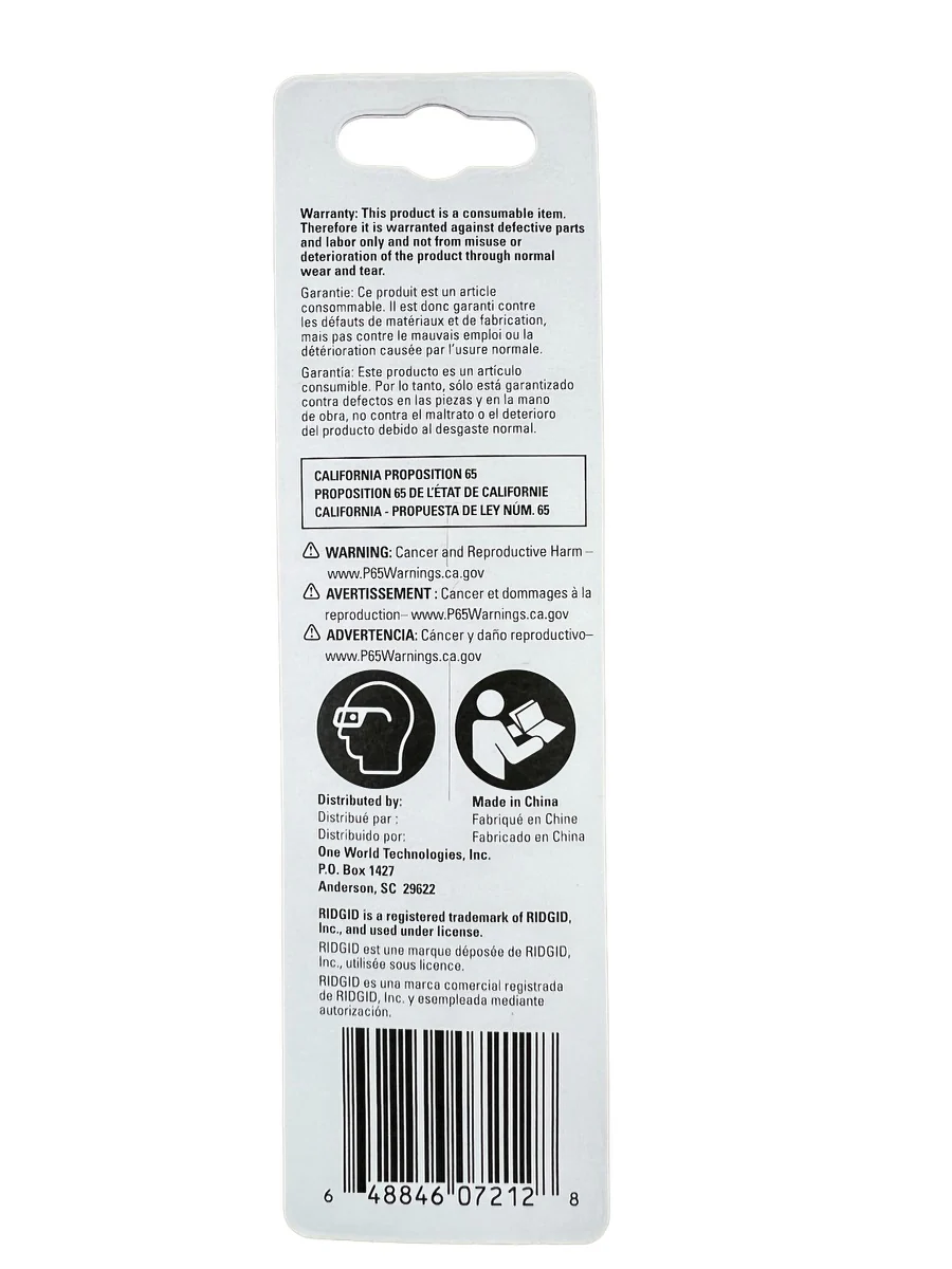 CLEARANCE RIDGID 5/32 in. Black Oxide Drill Bit - Image 2