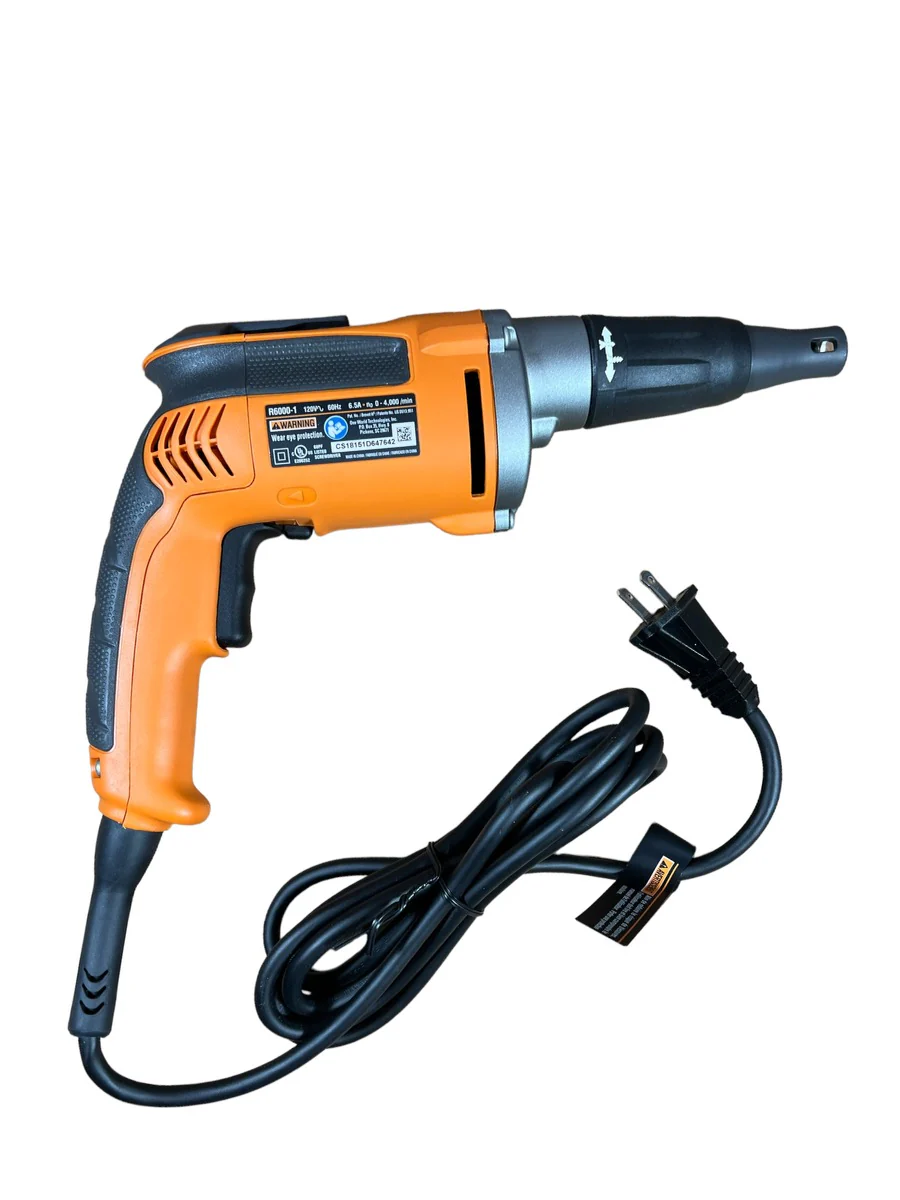 RIDGID 6.5 Amp Corded 1/4 in. Heavy-Duty VSR Drywall Screwdriver - Image 3