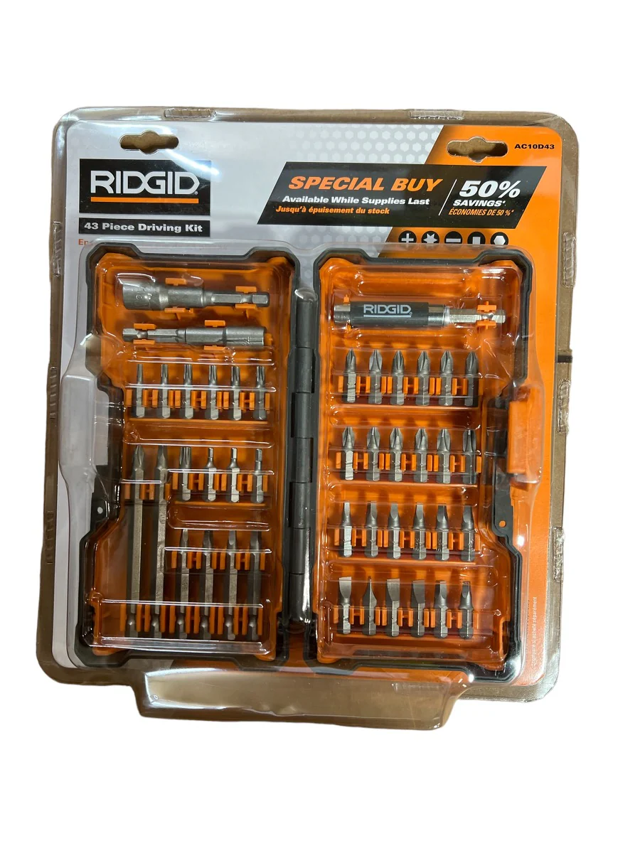RIDGID Driving Kit with Case - 43 Piece