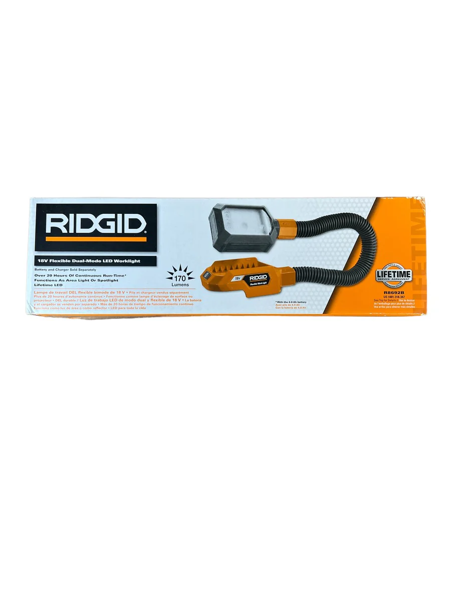 RIDGID GEN5X 18-Volt Flexible Dual-Mode LED Work Light (Tool Only)o