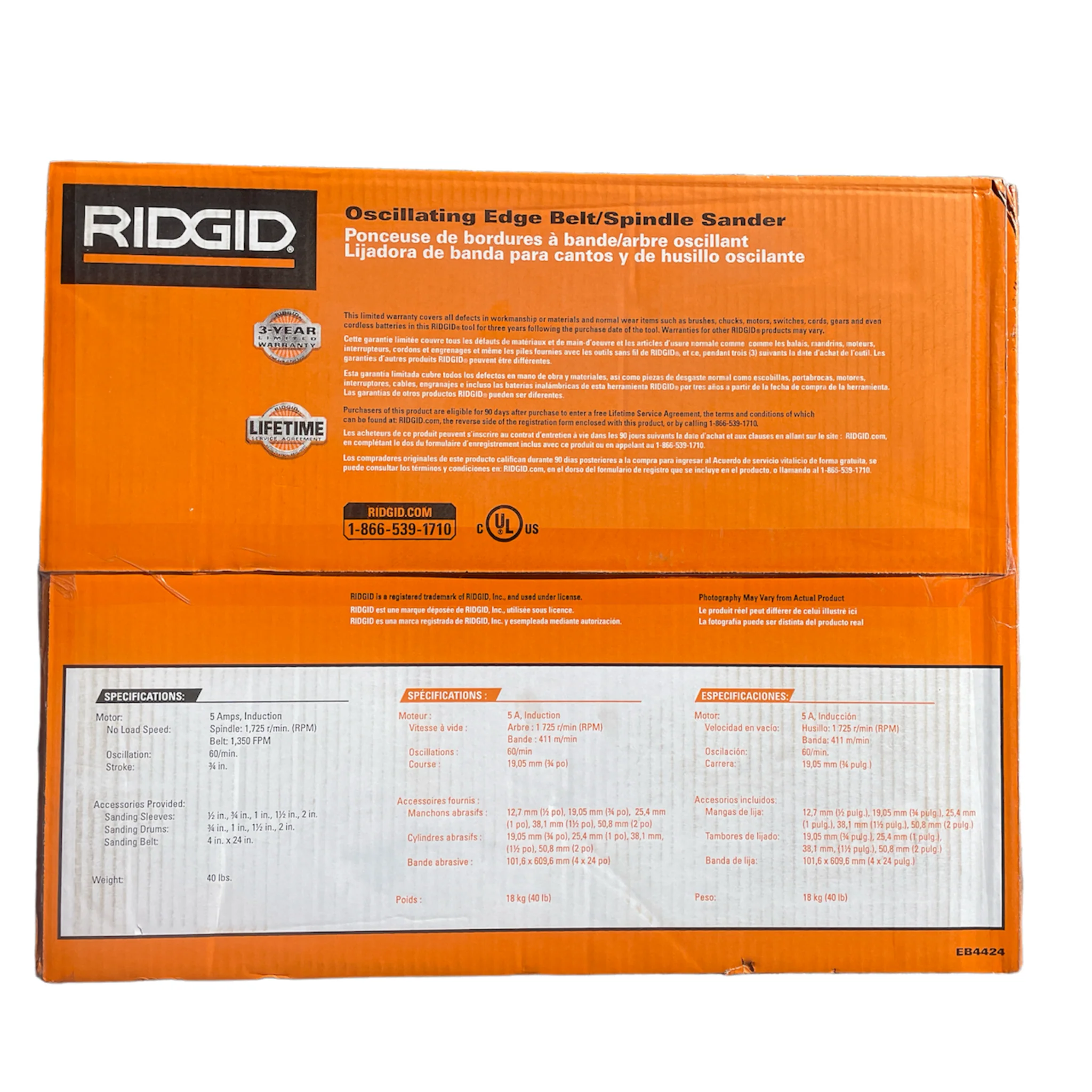 RIDGID Oscillating Edge Belt/Spindle Sander - Image 4