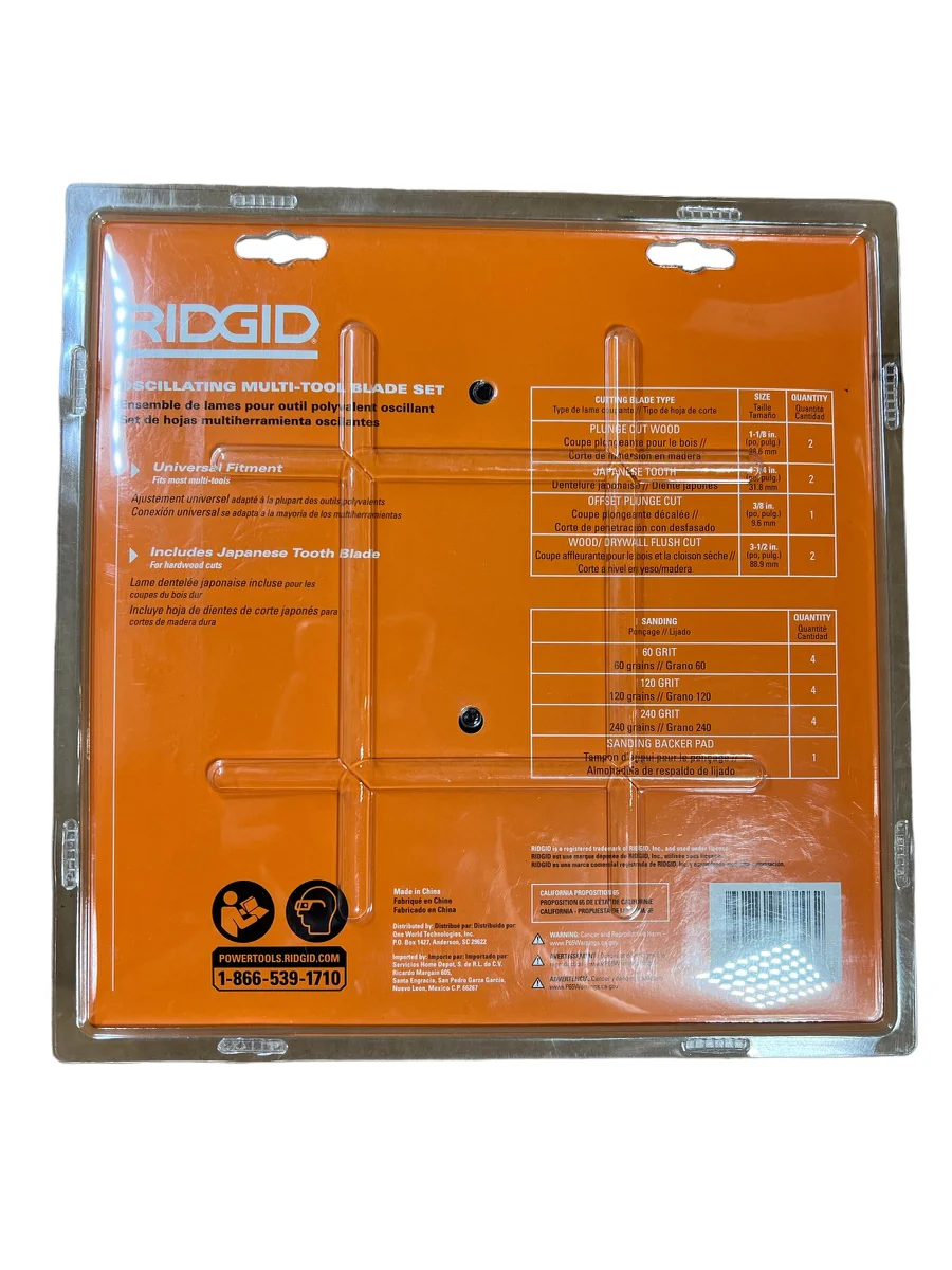 CLEARANCE RIDGID Oscillating Multi-Tool Accessory Kit (20-piece) - Image 2