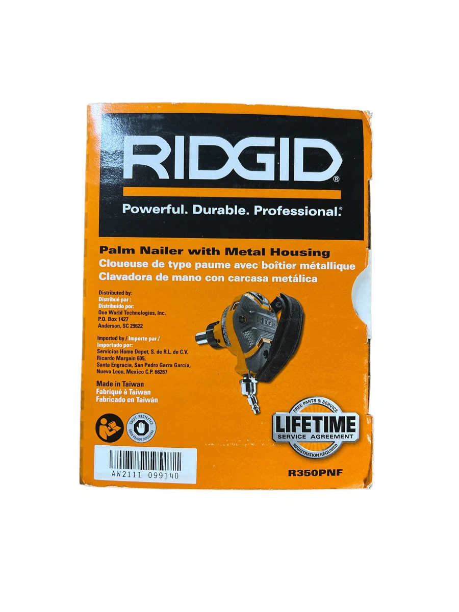 RIDGID Pneumatic 3-1/2 in. Full-Size Palm Nailer - Image 10
