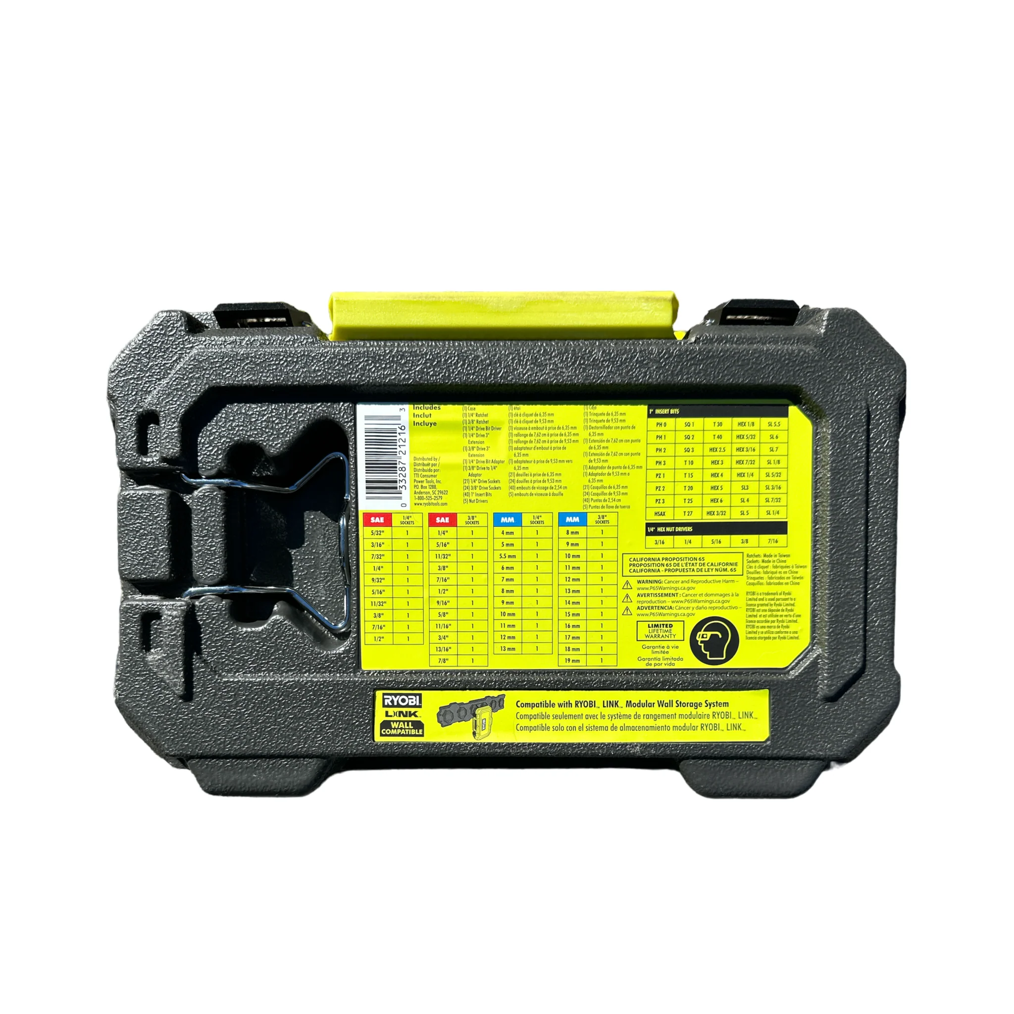 RYOBI 1/4” & 3/8" Mechanics Set (97-Piece) - Image 2