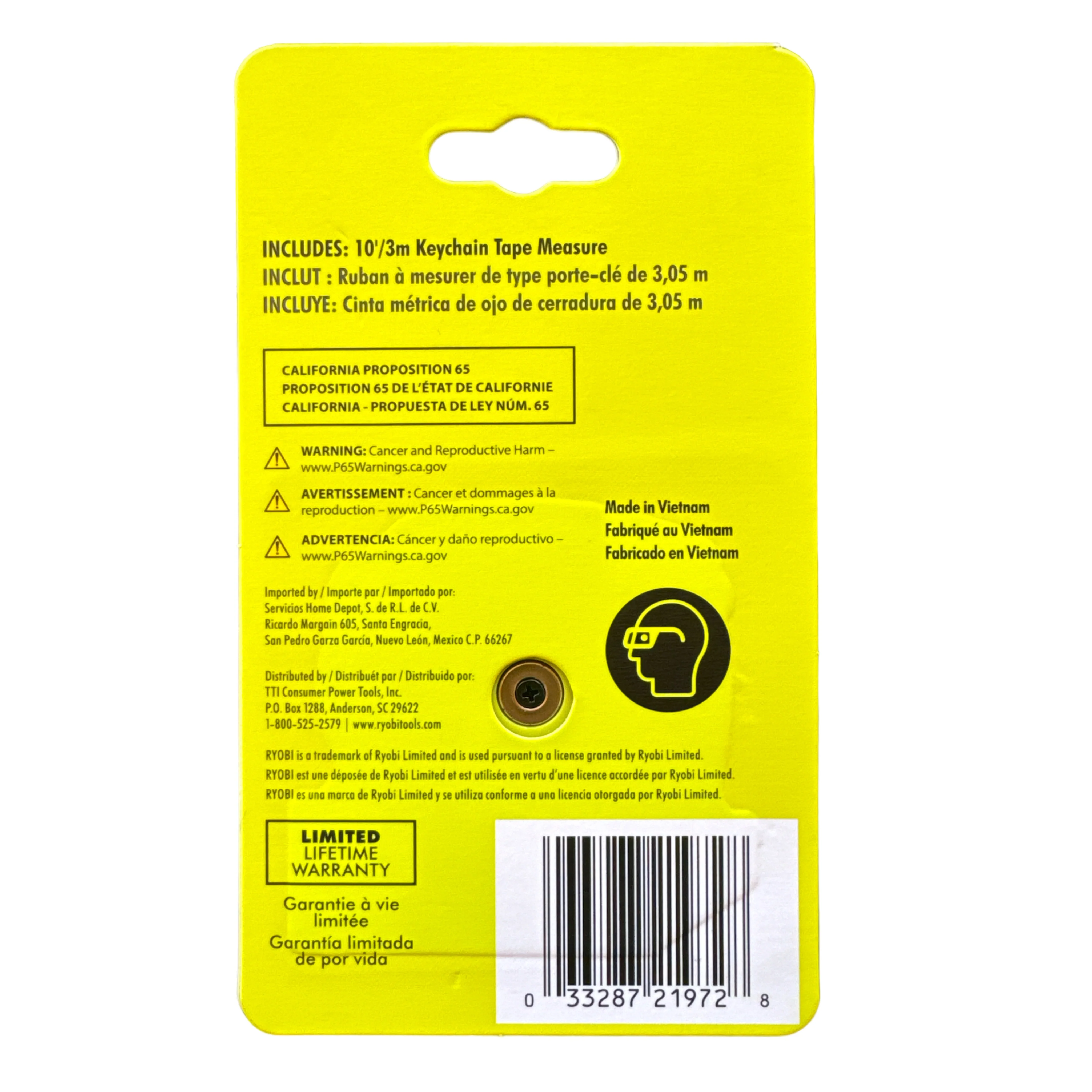 RYOBI 10 ft./3m Keychain Tape Measure - Image 4