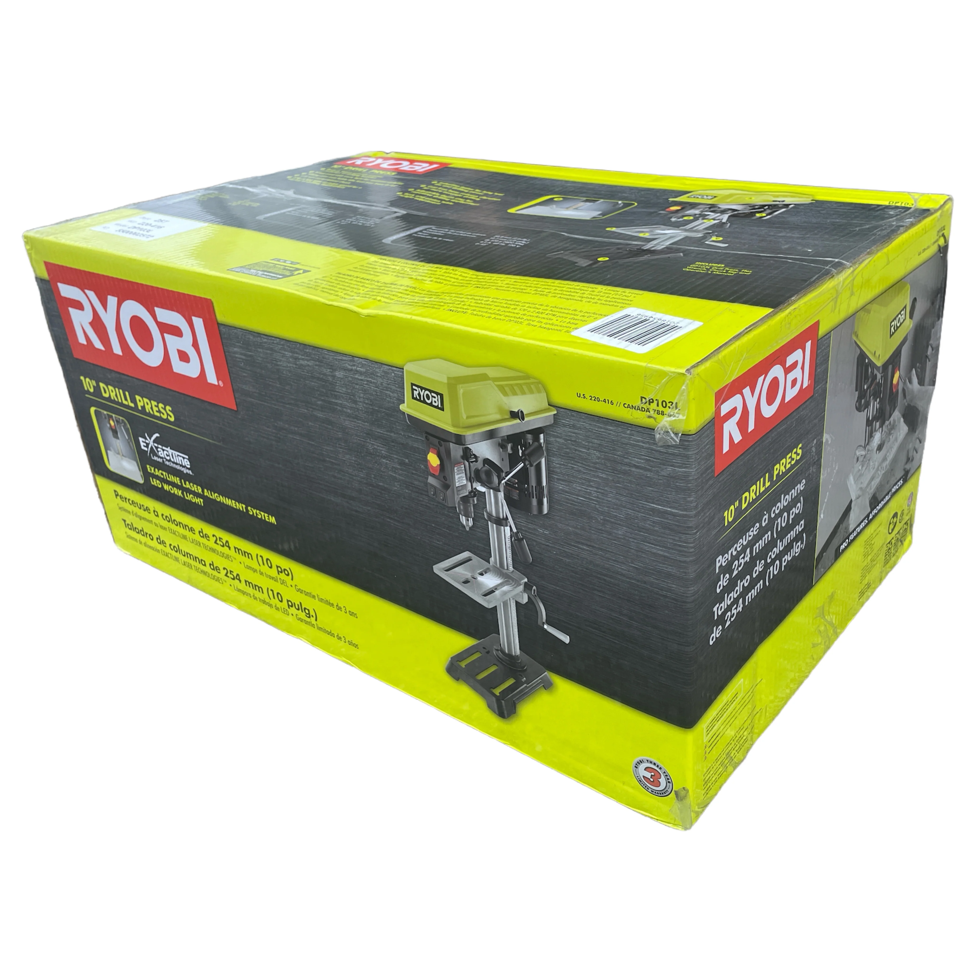 RYOBI 10 in. Drill Press with EXACTLINE Laser Alignment System - Image 4