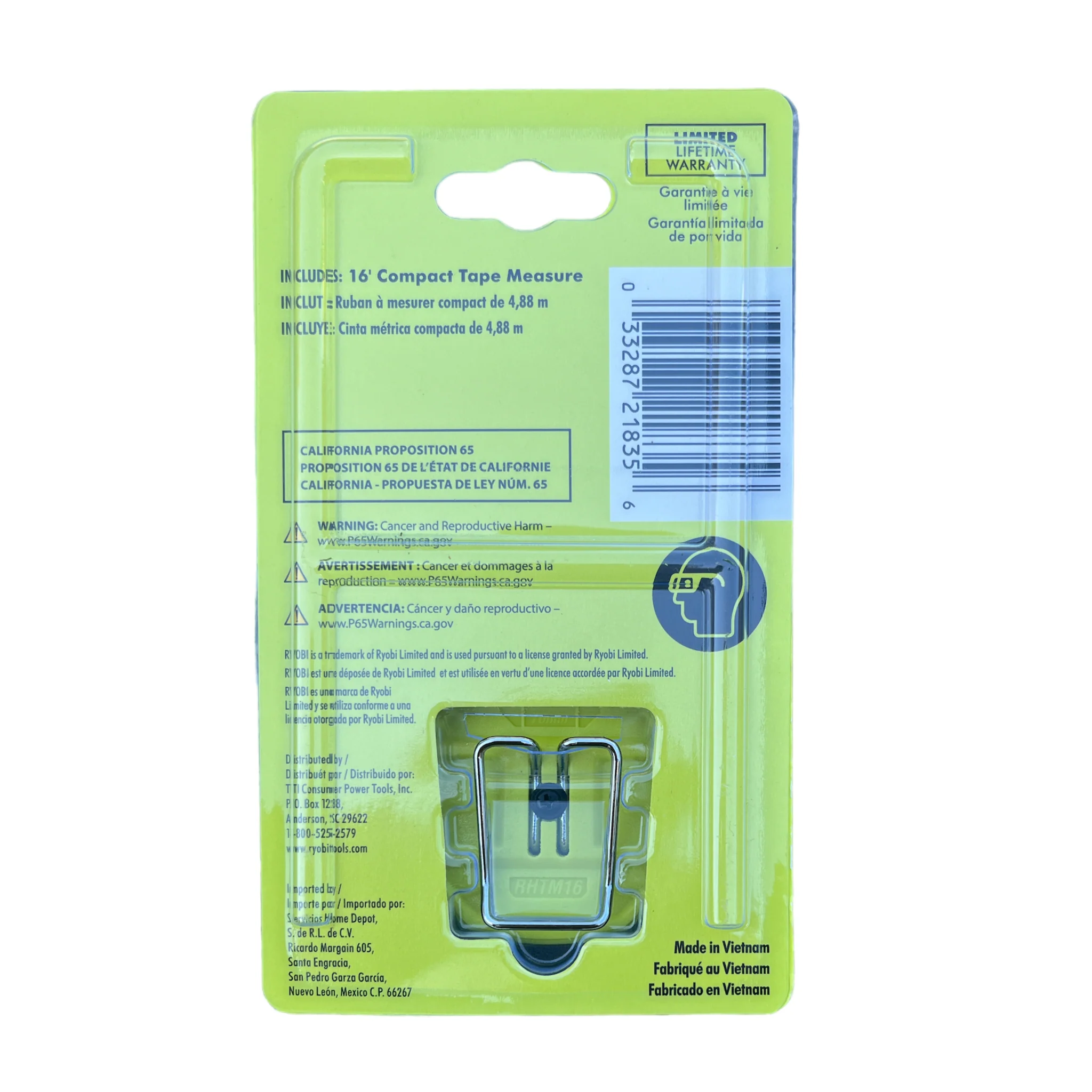 RYOBI 16 ft. Compact Tape Measure with Belt Clip - Image 4