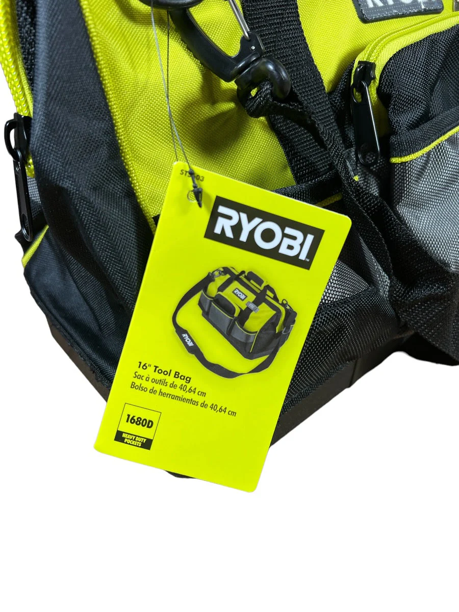 RYOBI 16 in. Tool Bag with Shoulder Strap - Image 6