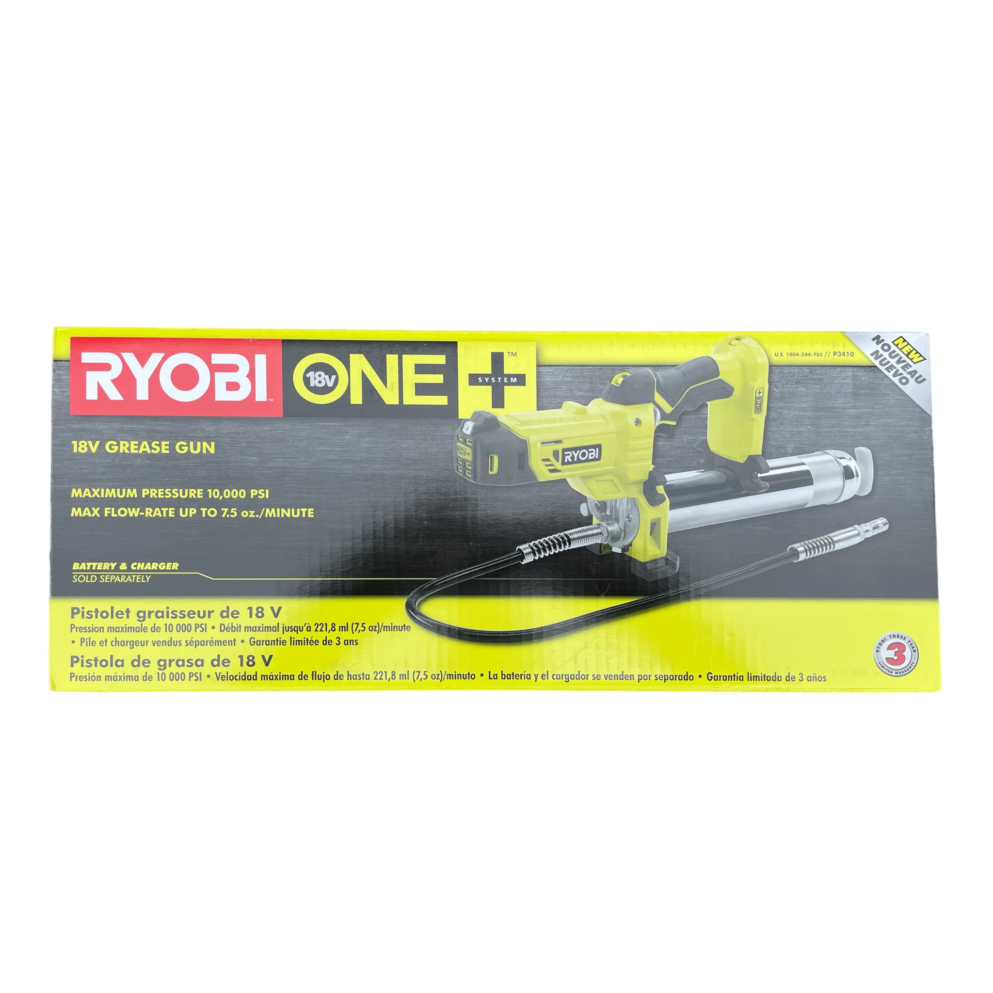 RYOBI 18-Volt Grease Gun (Tool Only)