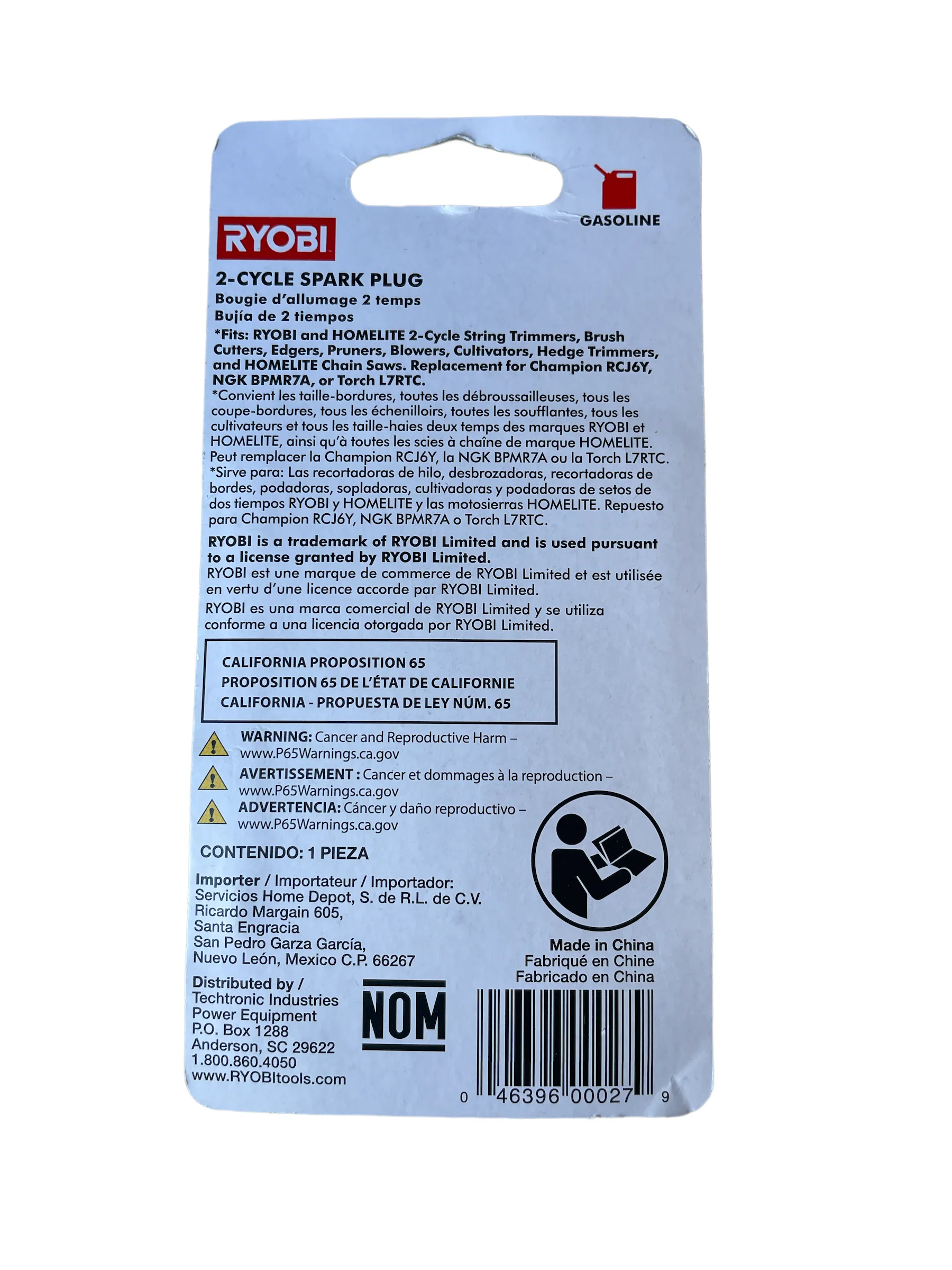 RYOBI 2-Cycle Spark Plug - Image 2