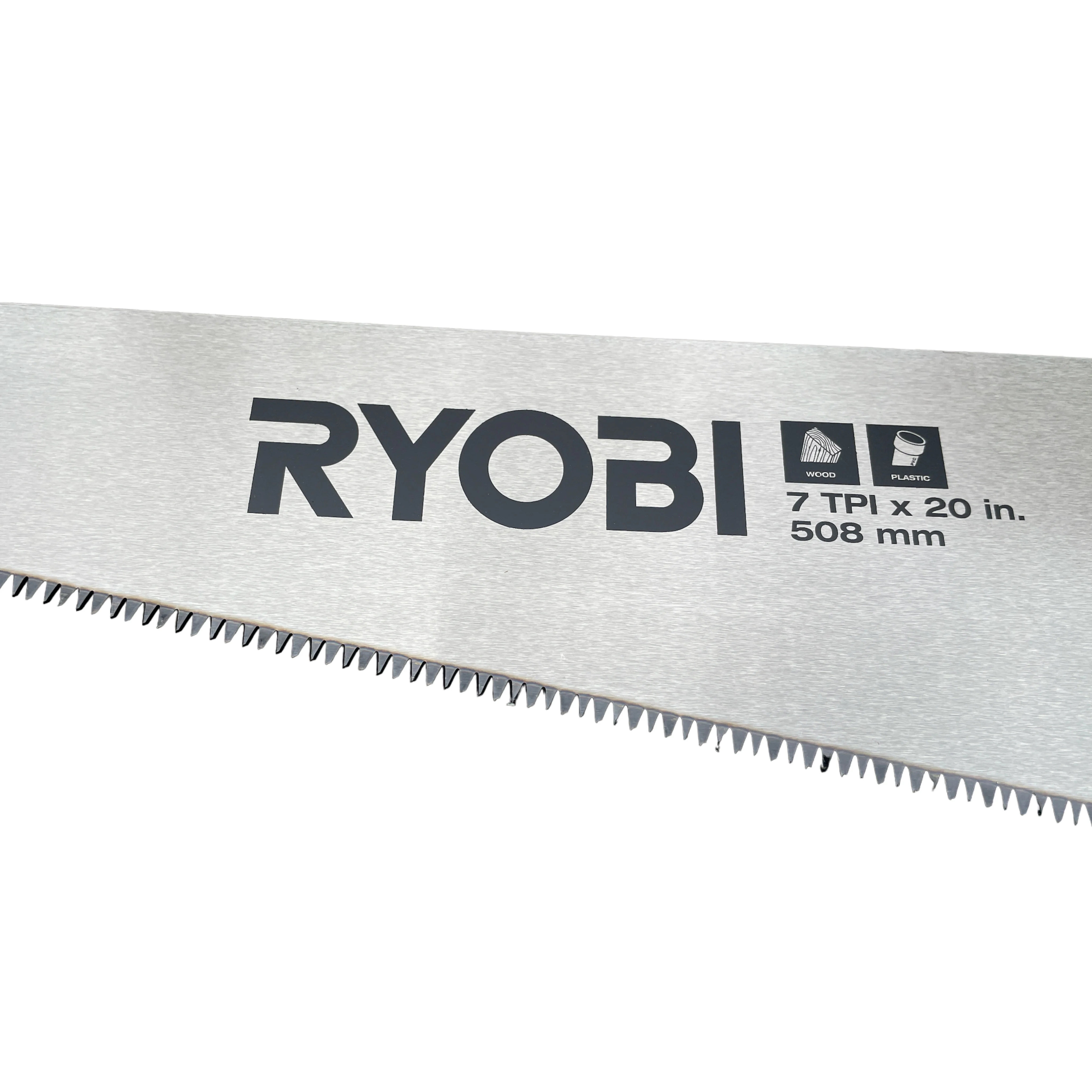 RYOBI 20 in. 7 TPI Hand Saw with Steel Blade - Image 2