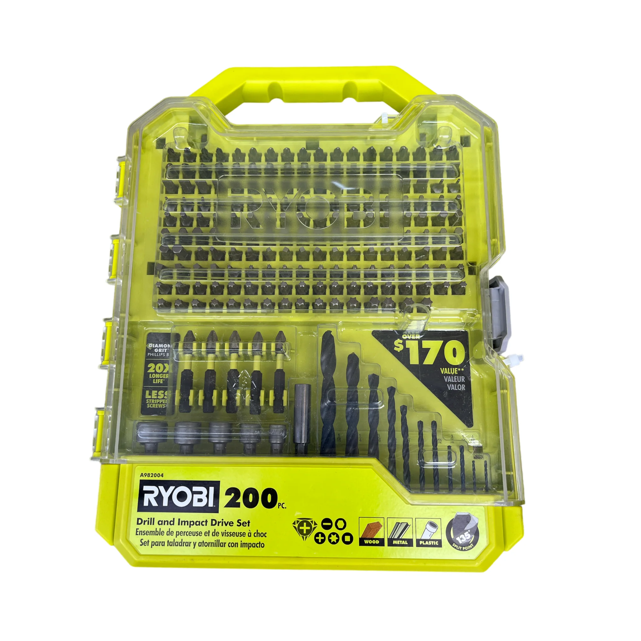 RYOBI 200-Piece Drill and Impact Drive Set