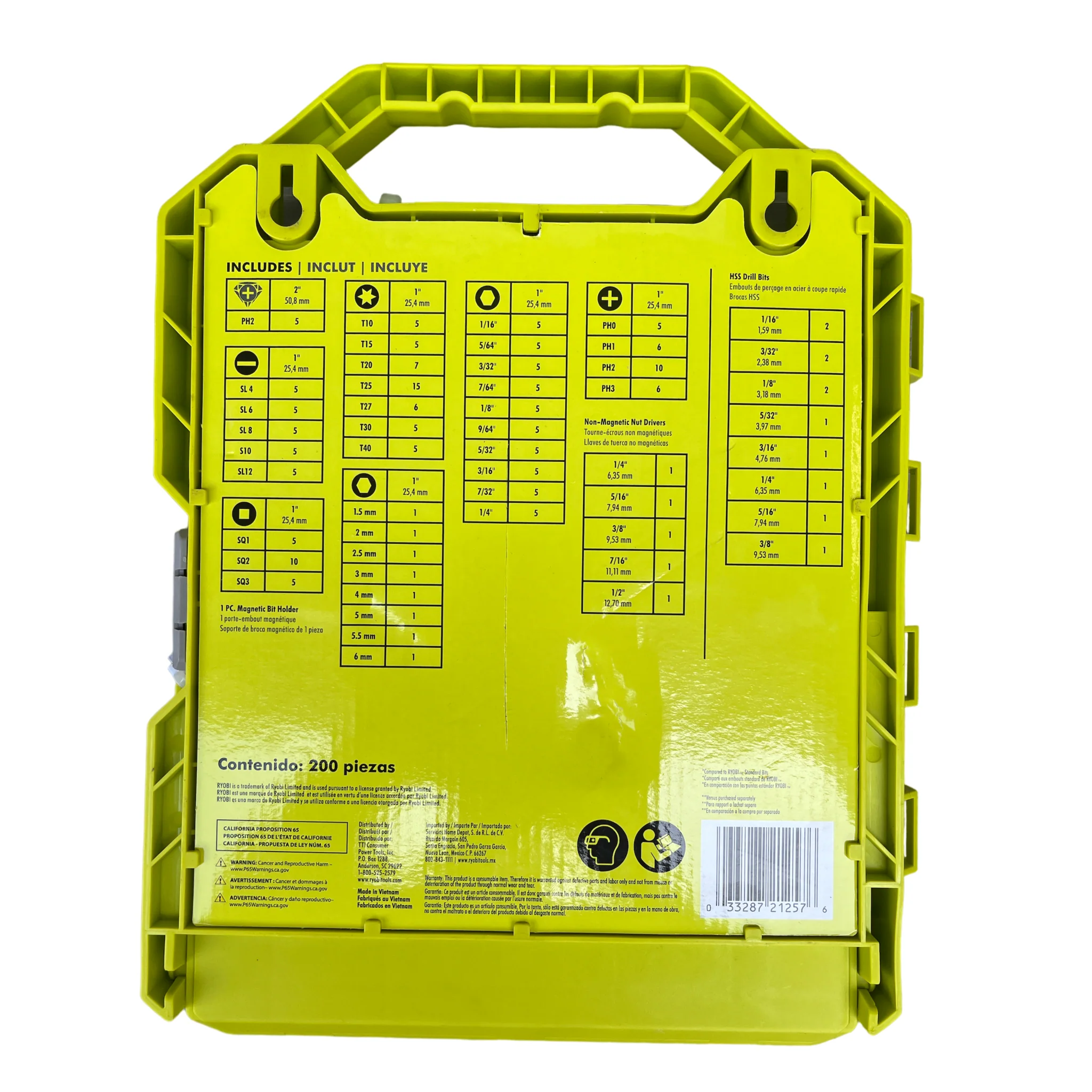 RYOBI 200-Piece Drill and Impact Drive Set - Image 2