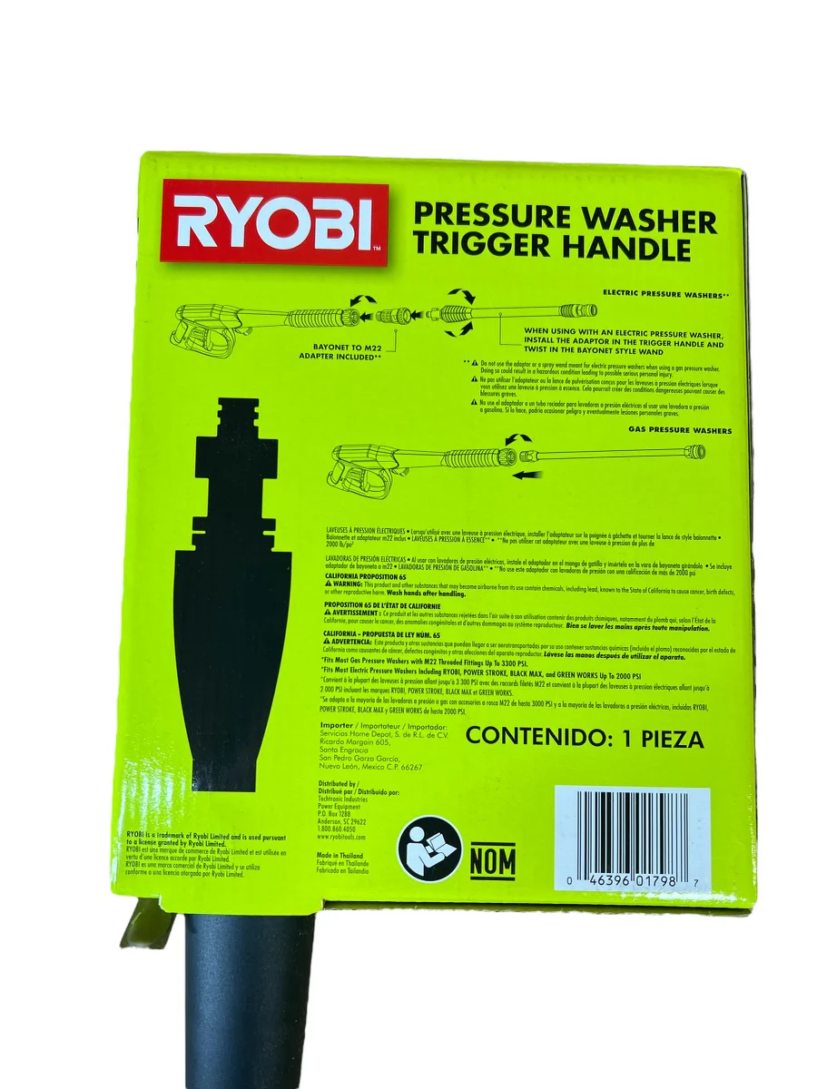 RYOBI 3,300 PSI Pressure Washer Trigger Gun Kit - Image 3