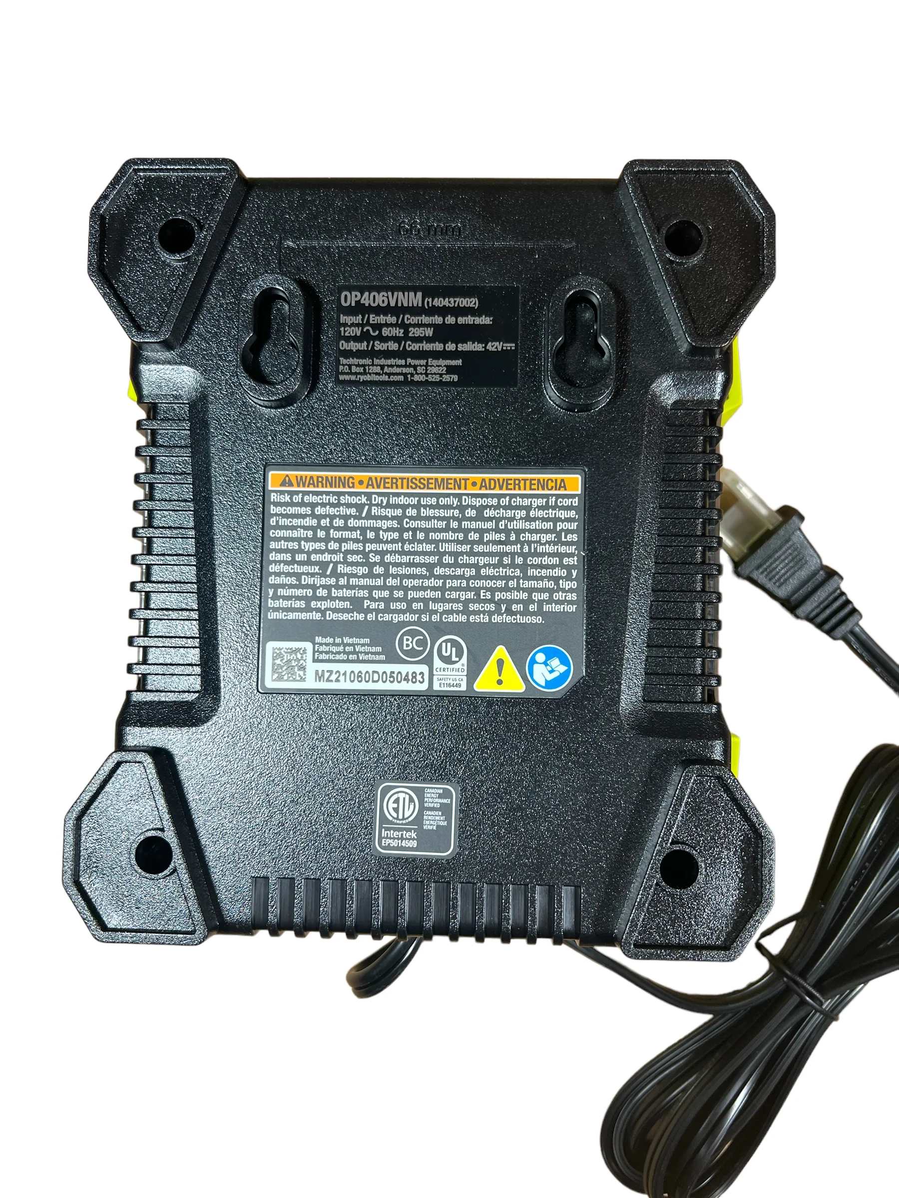 RYOBI 40-Volt Lithium-Ion Rapid Charger - Image 2