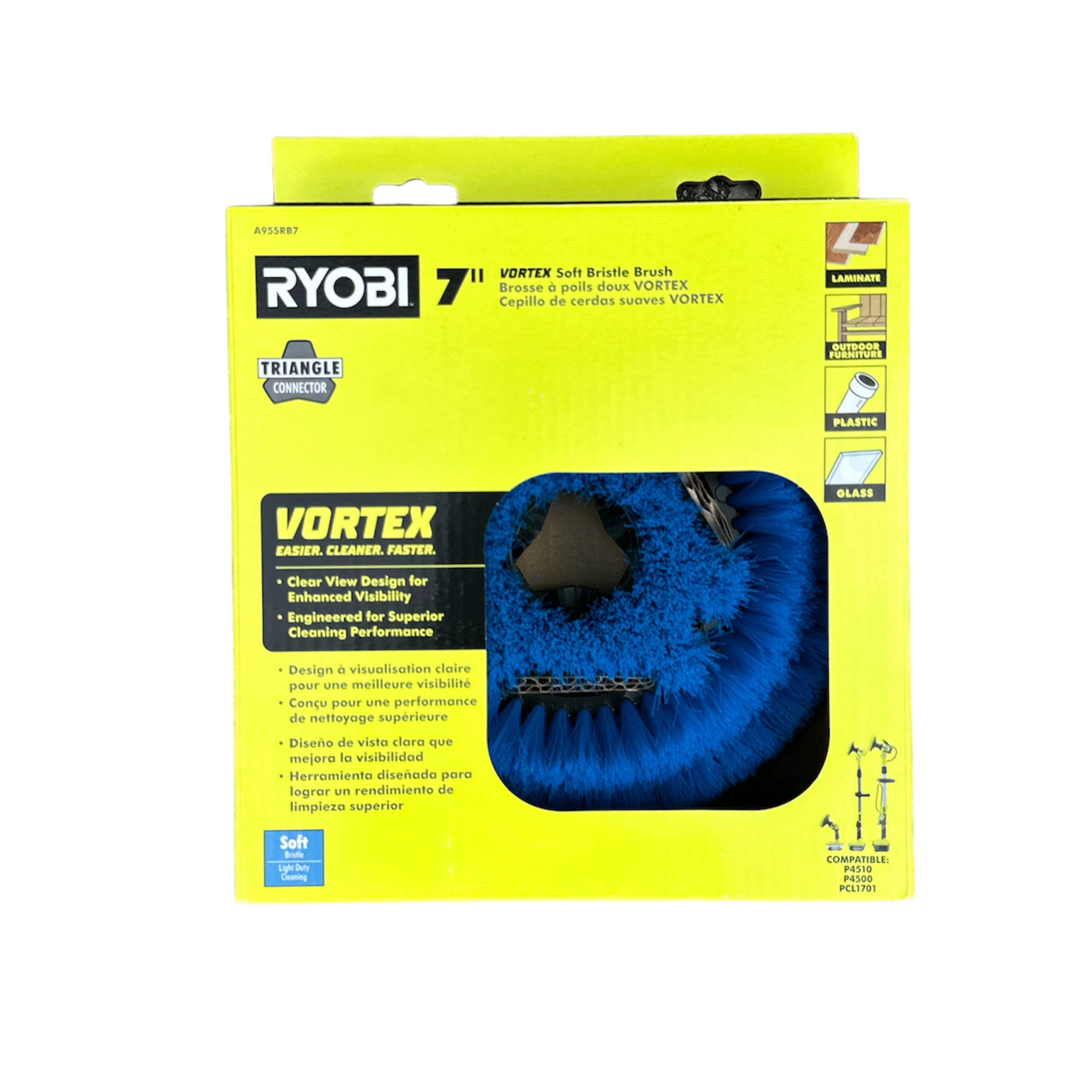 7 in. VORTEX Soft Bristle Brush