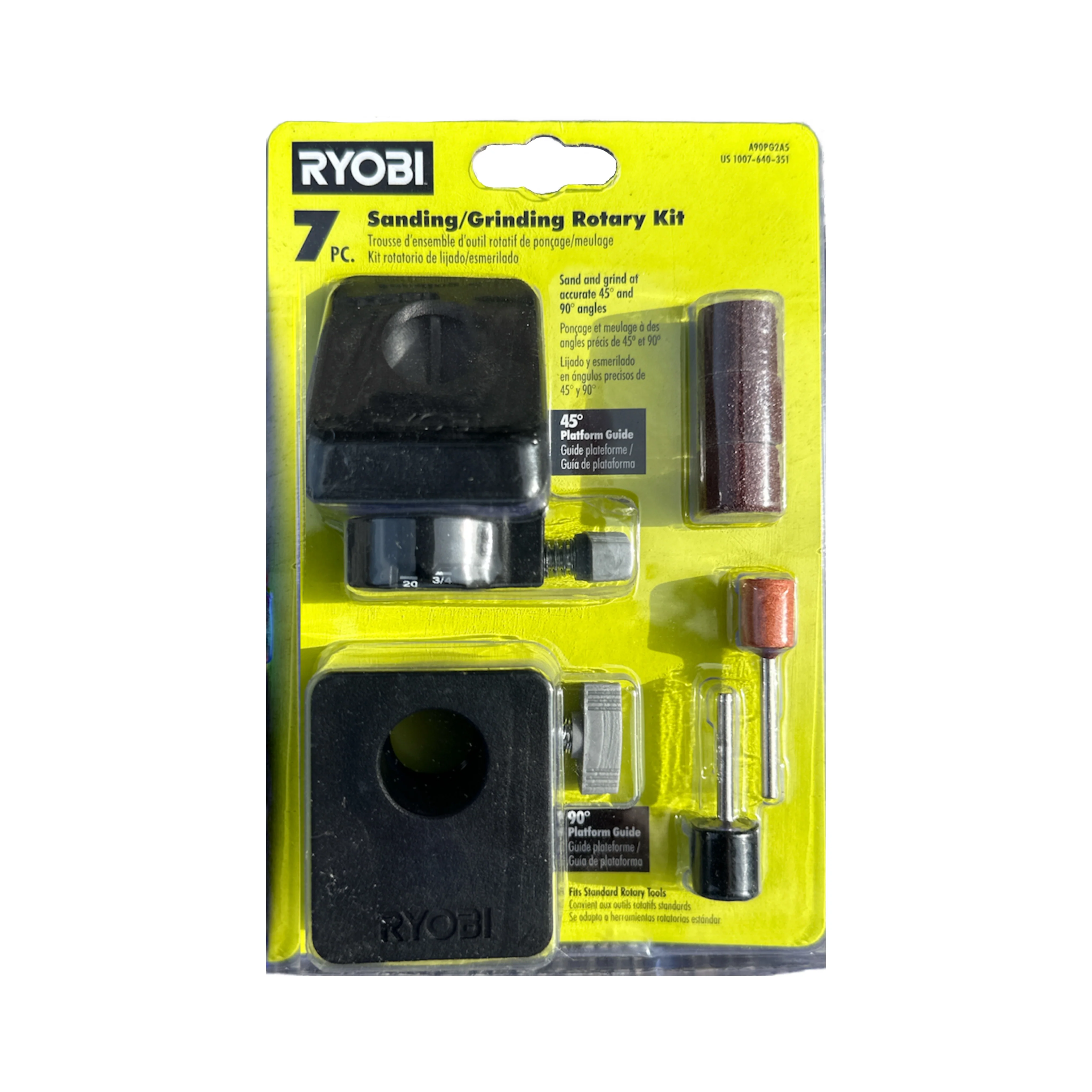 RYOBI 7 Pc. Sanding/Grinding Rotary Kit