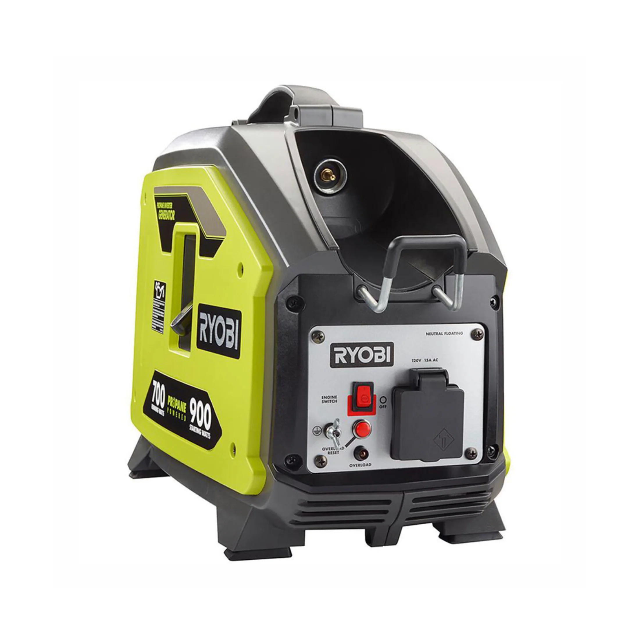 RYOBI 900 Starting Watt Propane Powered Inverter Generator - Factory Reconditioned