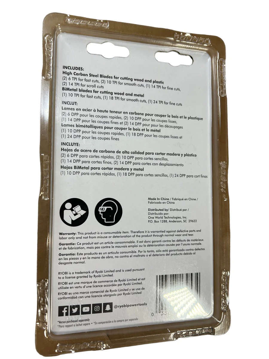 RYOBI All Purpose Jig Saw Blades (10-Piece) - Image 2