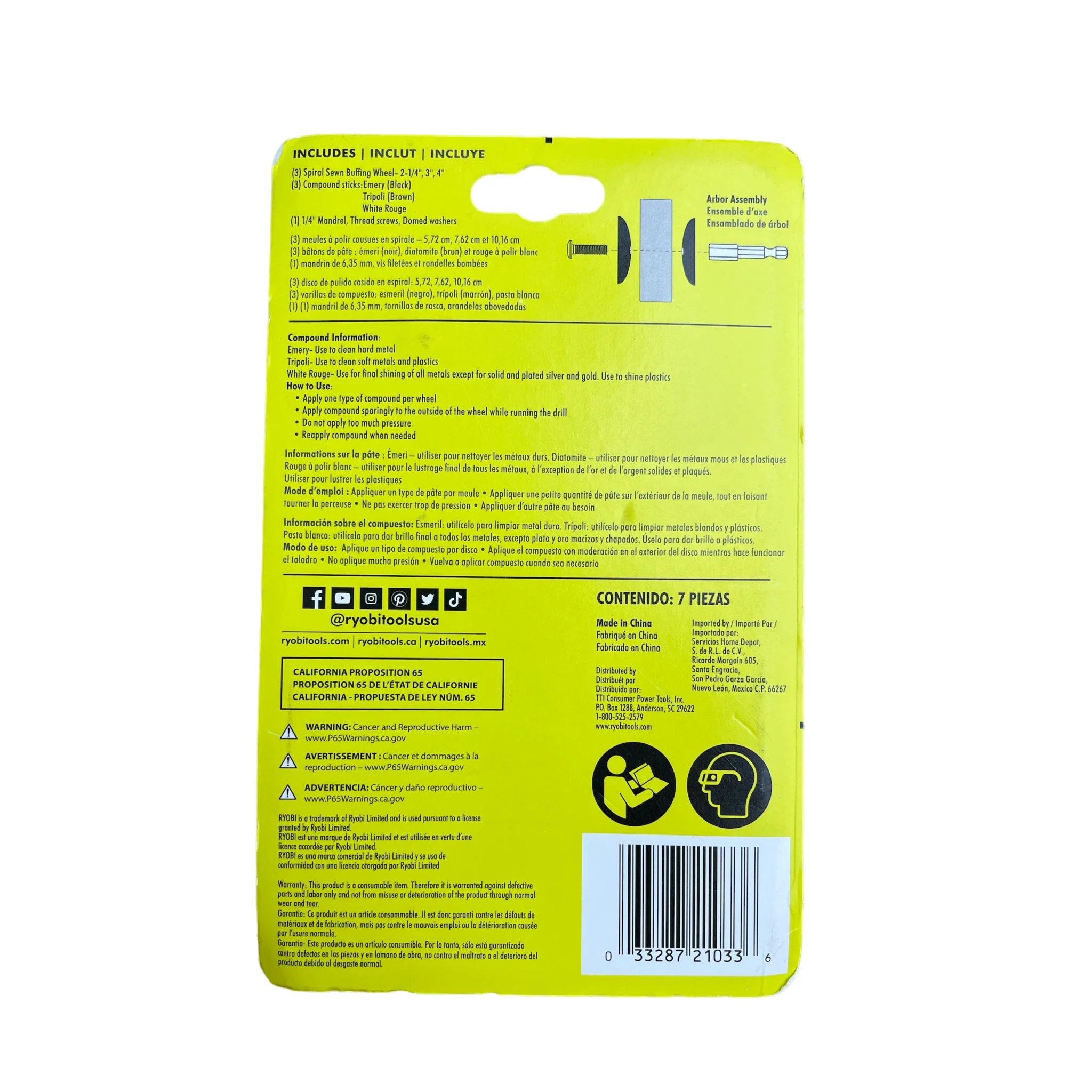 RYOBI Buffing Set (7-Piece) - Image 2