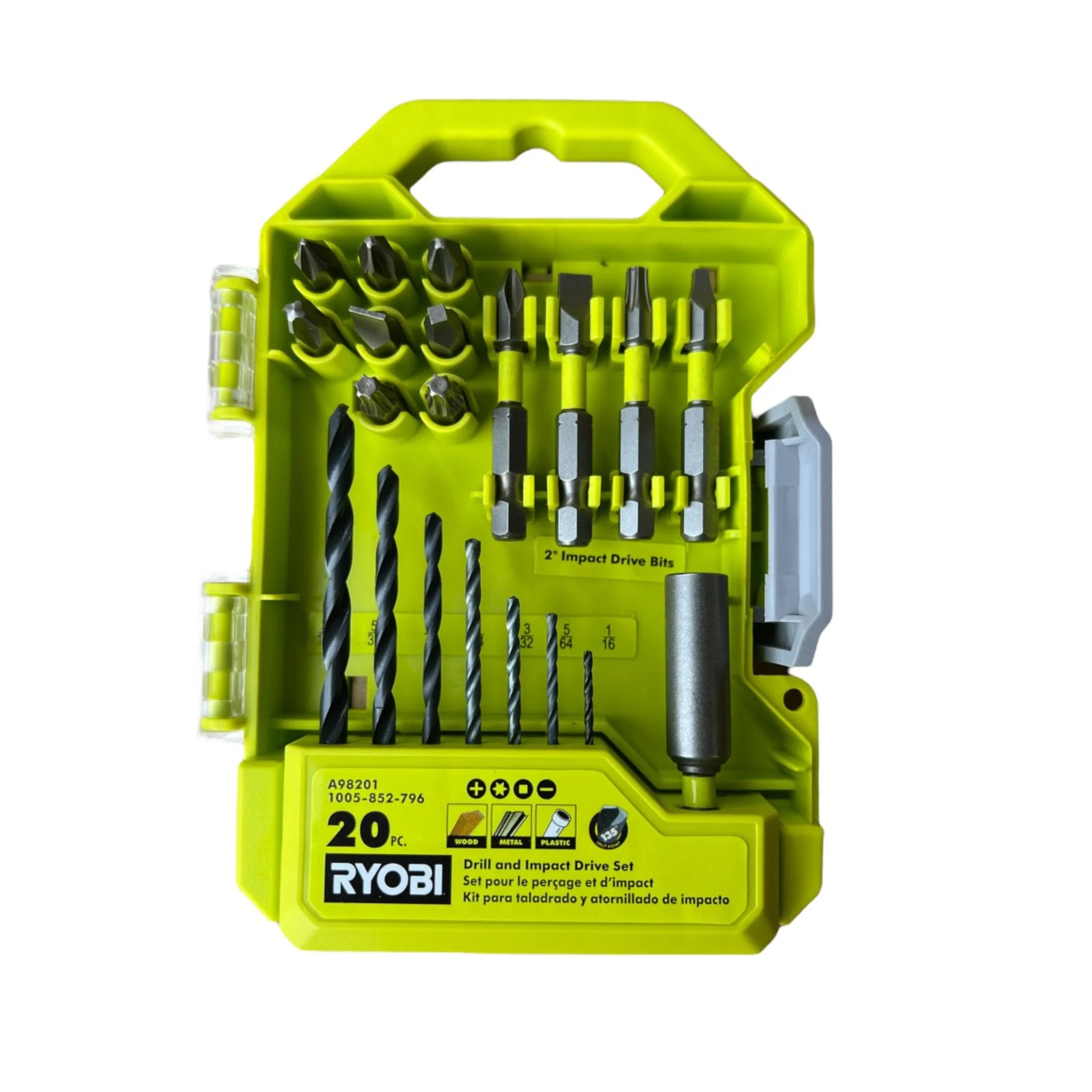 RYOBI Drill and Impact Drive Kit (20-Piece) - Image 2