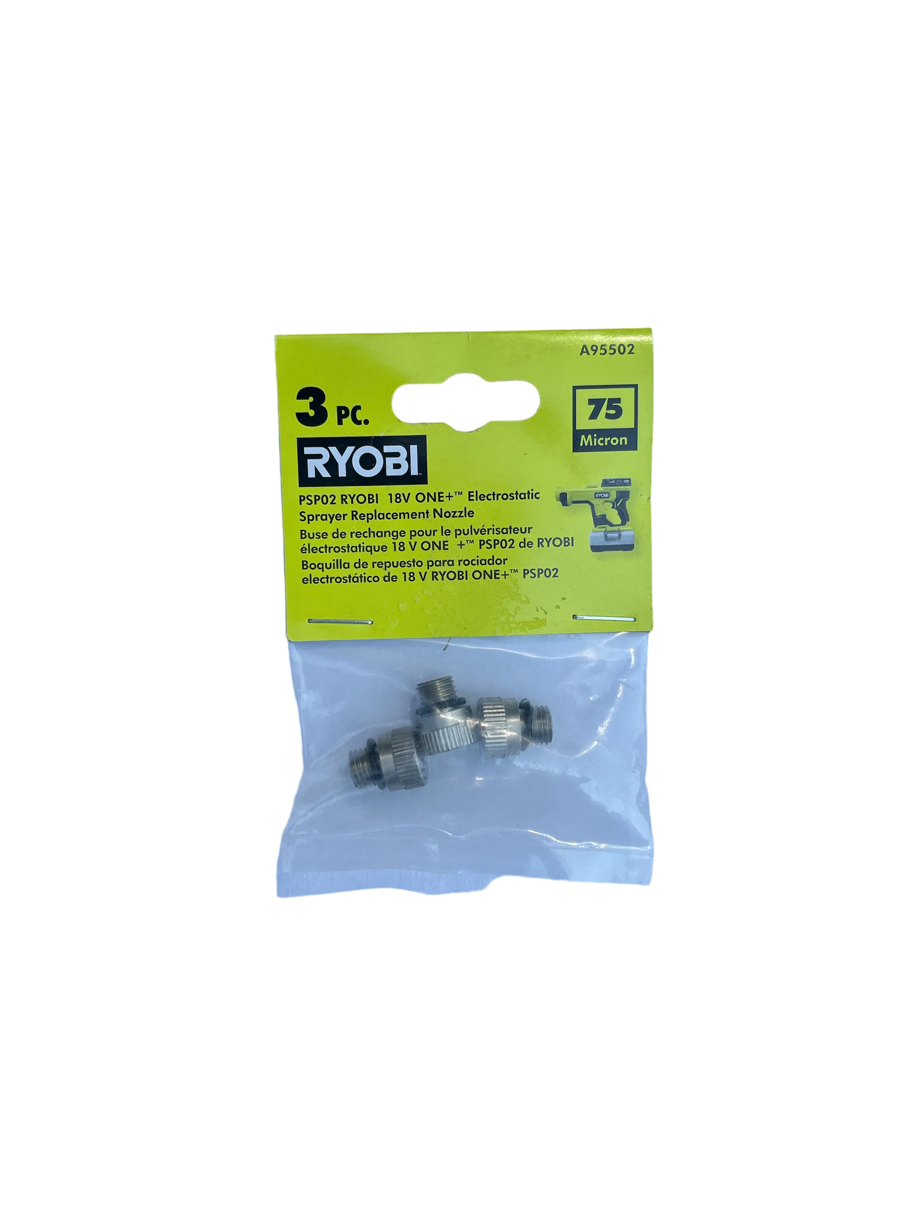 RYOBI Electrostatic Sprayer 75 Micron Replacement Nozzle (3-Pack)