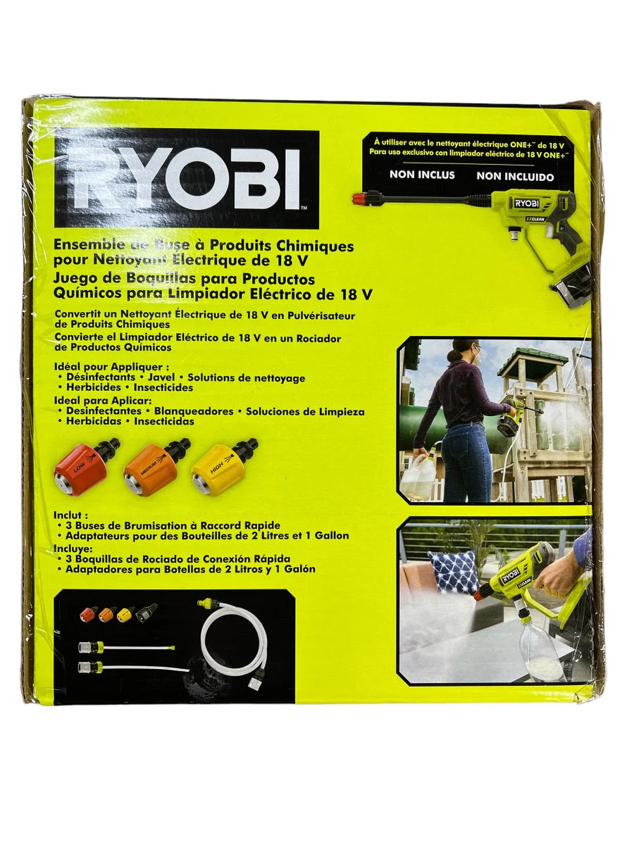 RYOBI EZClean Power Cleaner Chemical Nozzle Kit - Image 6