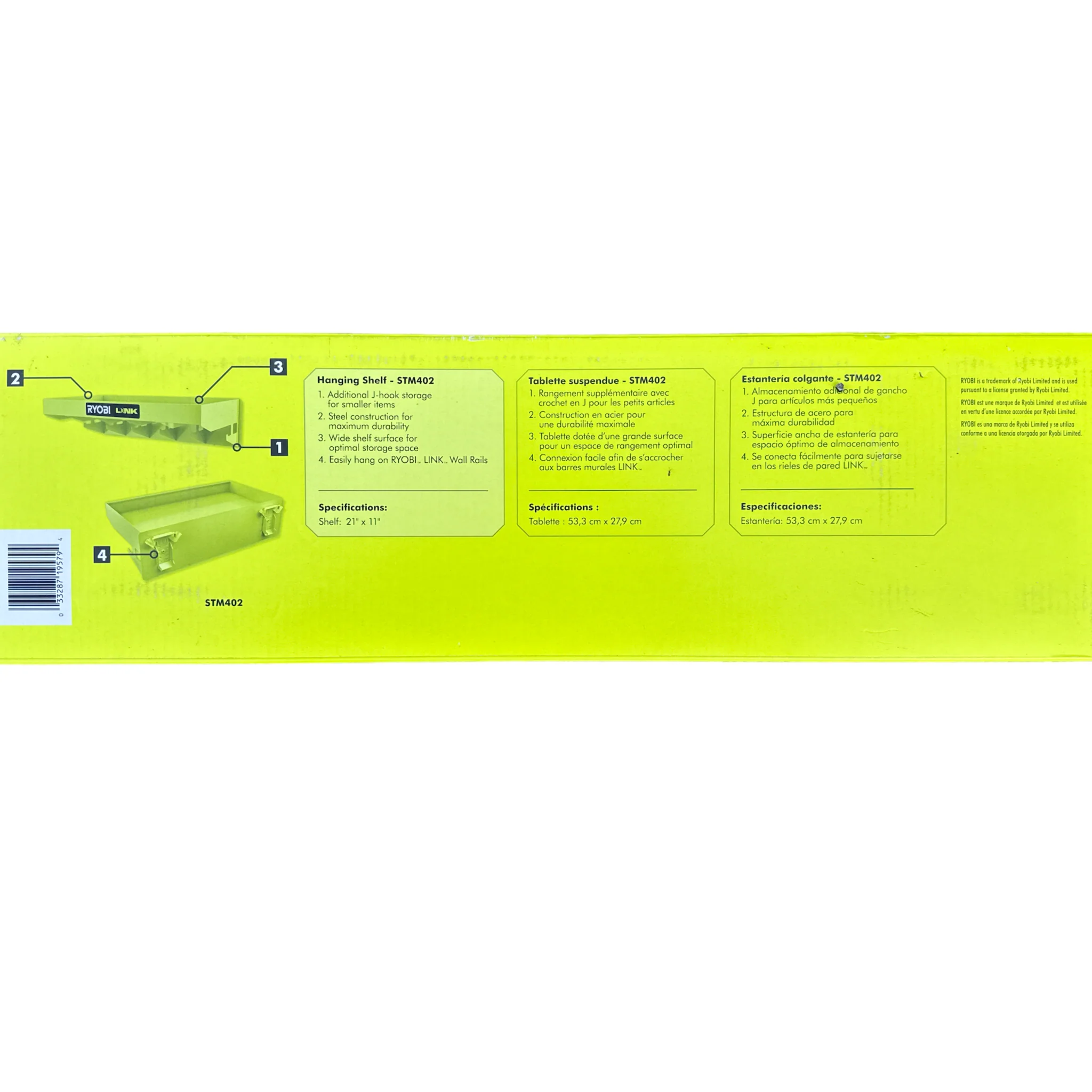 RYOBI STM402 LINK Hanging Shelf - Image 2