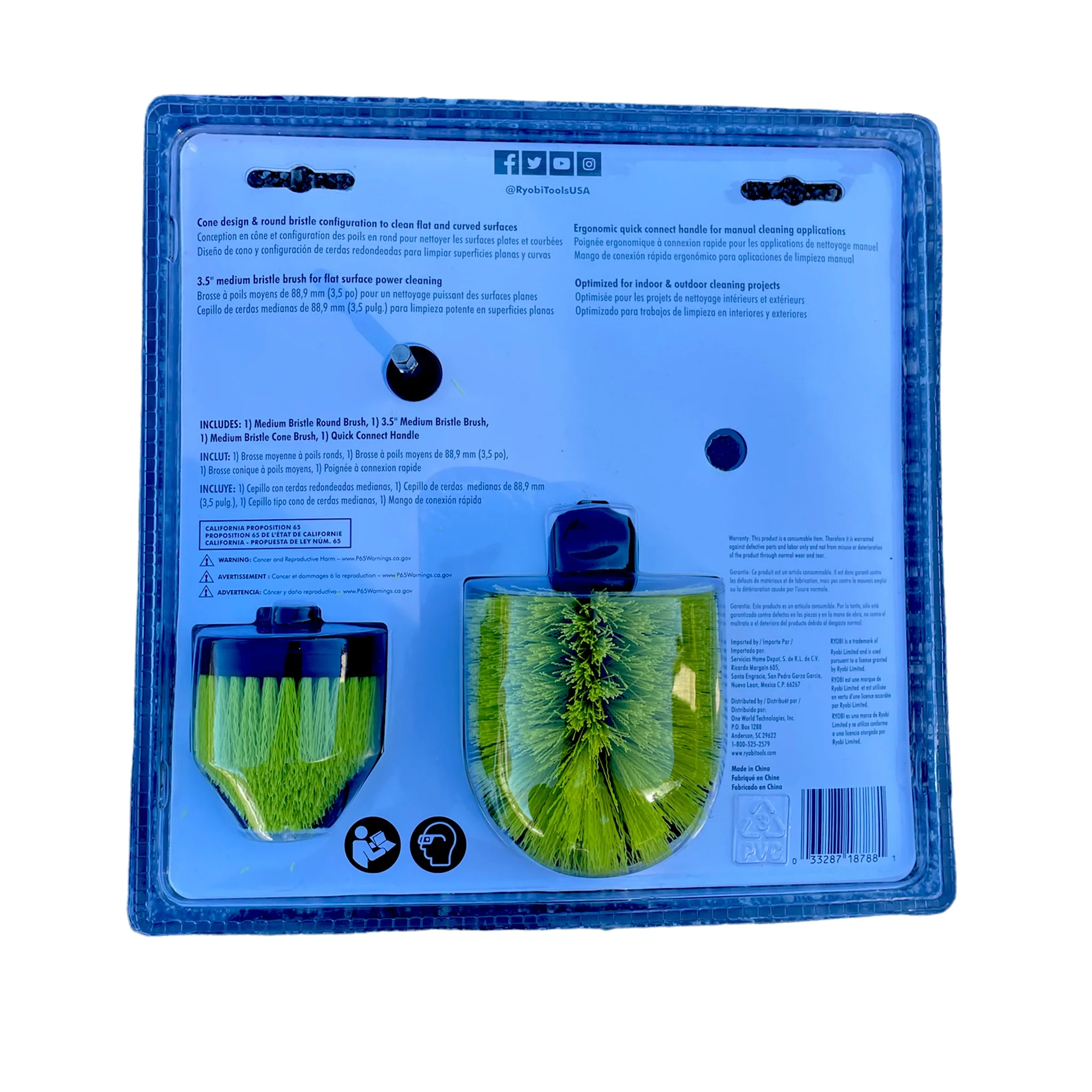 RYOBI Multi-Purpose Cleaning Kit (4-Piece) - Image 2