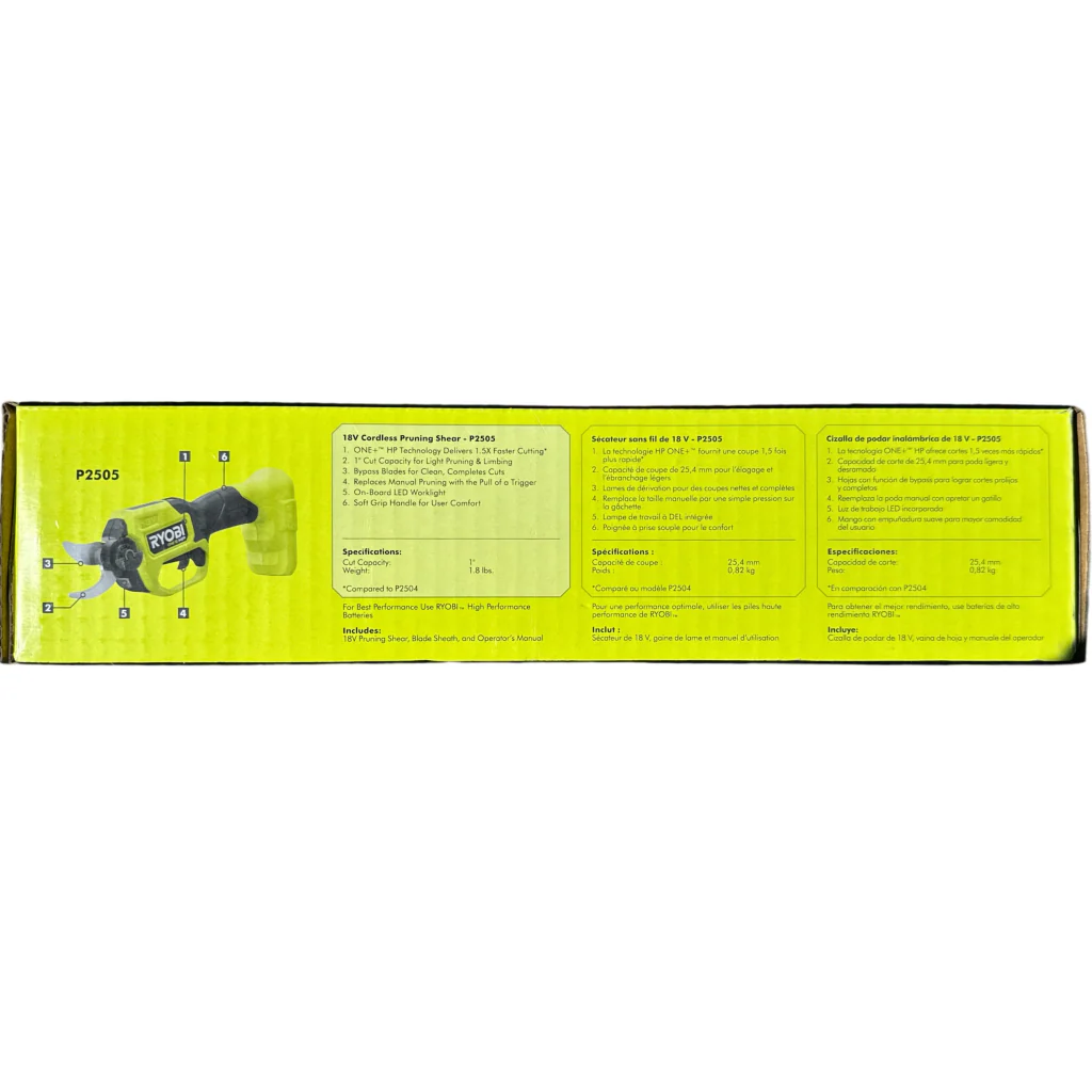RYOBI ONE+ HP 18V Brushless Cordless Pruner (Tool Only) - Image 3