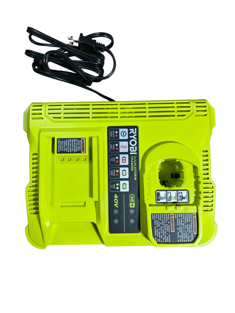 RYOBI ONE+ Lithium-Ion Dual Platform Charger for RYOBI 18-Volt ONE+ and 40-Volt Batteries - Image 2