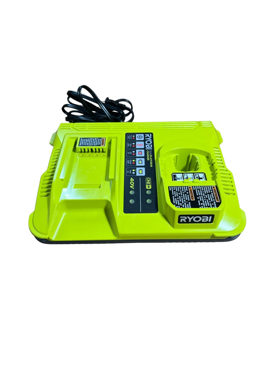 RYOBI ONE+ Lithium-Ion Dual Platform Charger for RYOBI 18-Volt ONE+ and 40-Volt Batteries - Factory Reconditioned