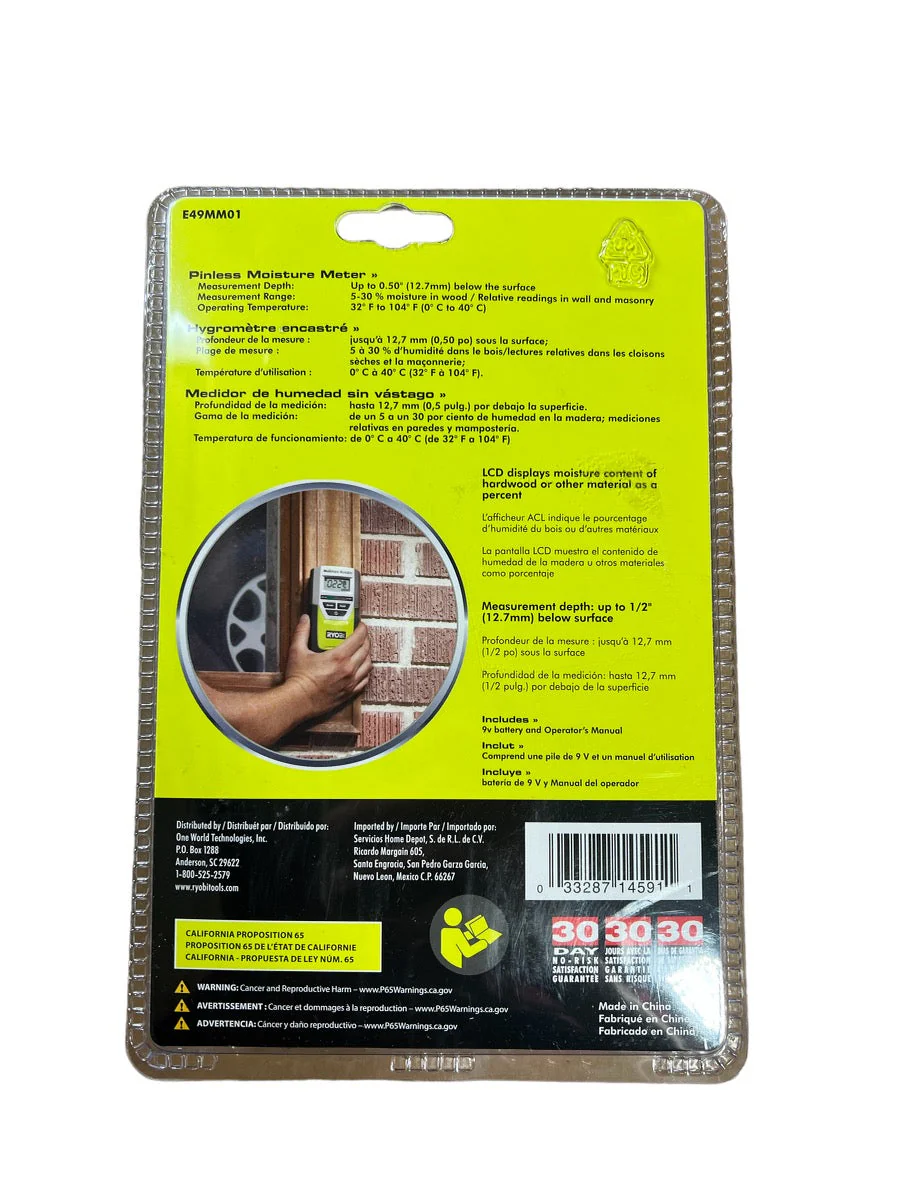 RYOBI Pinless Moisture Meter - Image 2