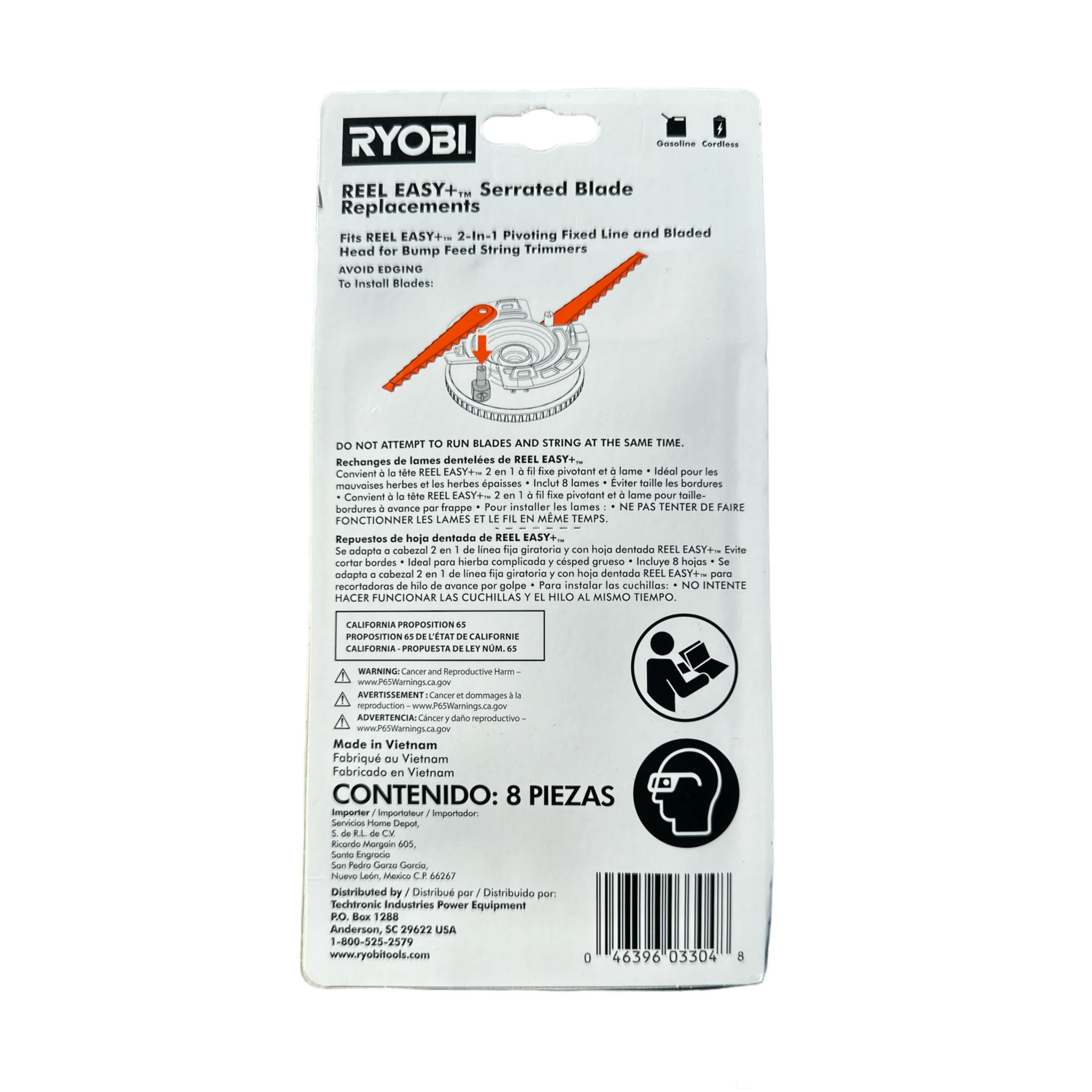 RYOBI REEL EASY + Serrated Blade Replacements (8-Pack) - Image 2