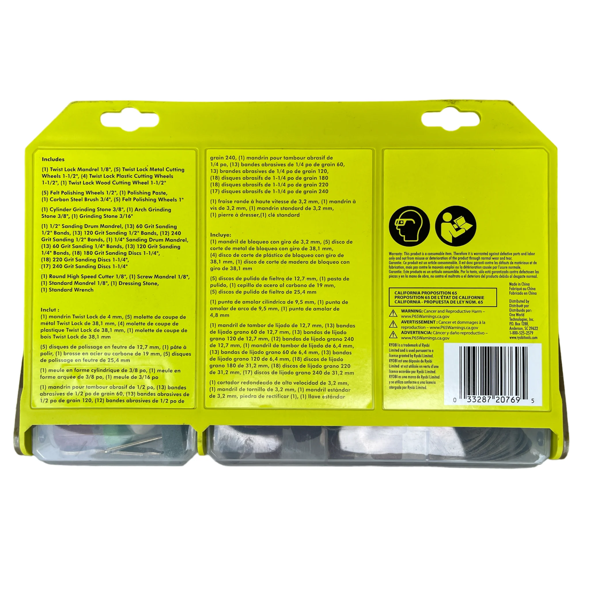 RYOBI Rotary Tool 150-Piece Twist Lock All-Purpose Kit (For Wood, Metal, and Plastic) - Image 2