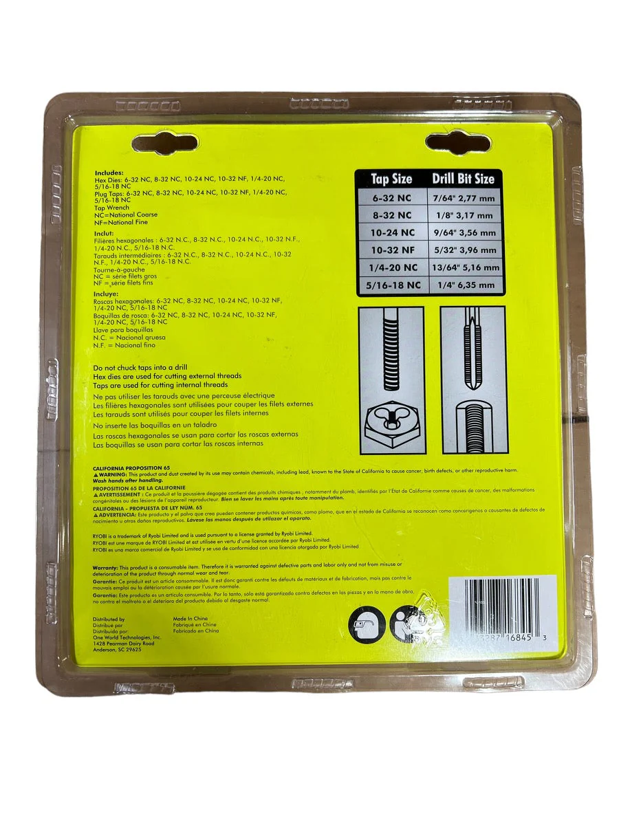 RYOBI Tap & Die Set (13-Piece) - Image 2