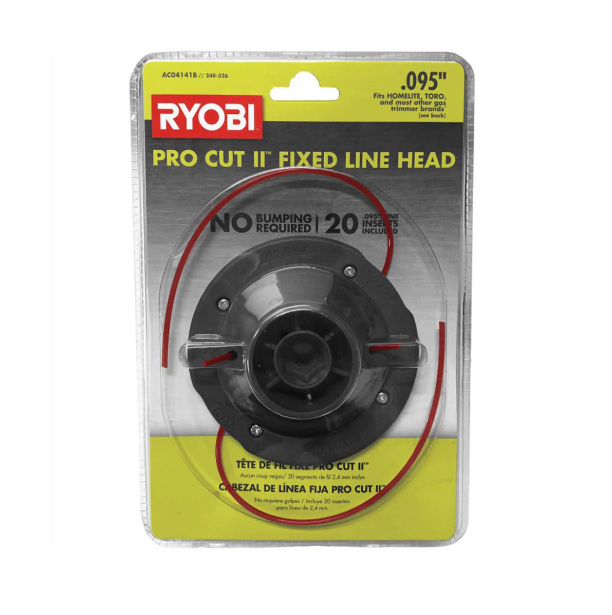 RYOBI Universal Pro Cut ll 0.095 in. Fixed Line String Head