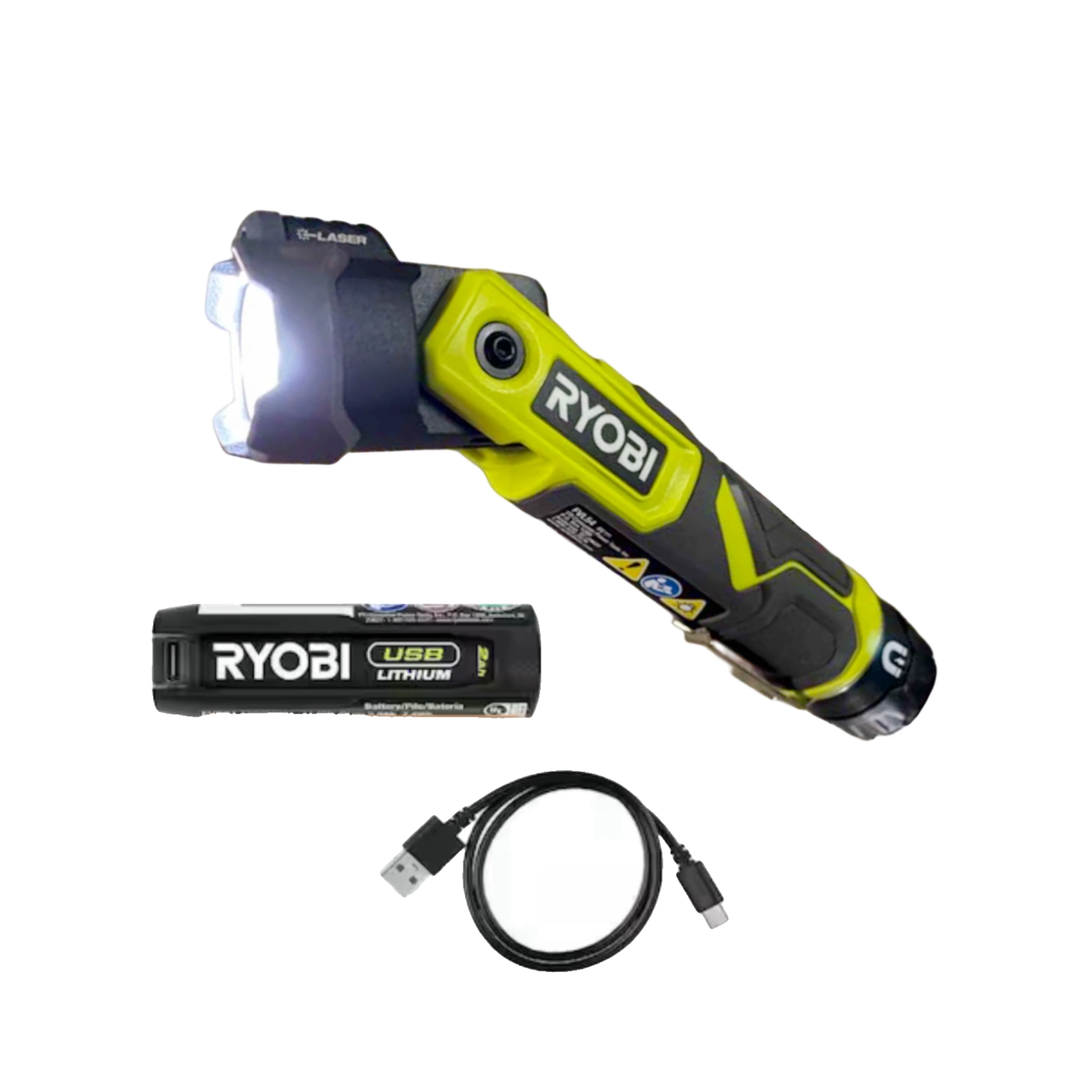 RYOBI USB Lithium Pivoting 625 Lumens Head Light Kit - Factory Reconditioned