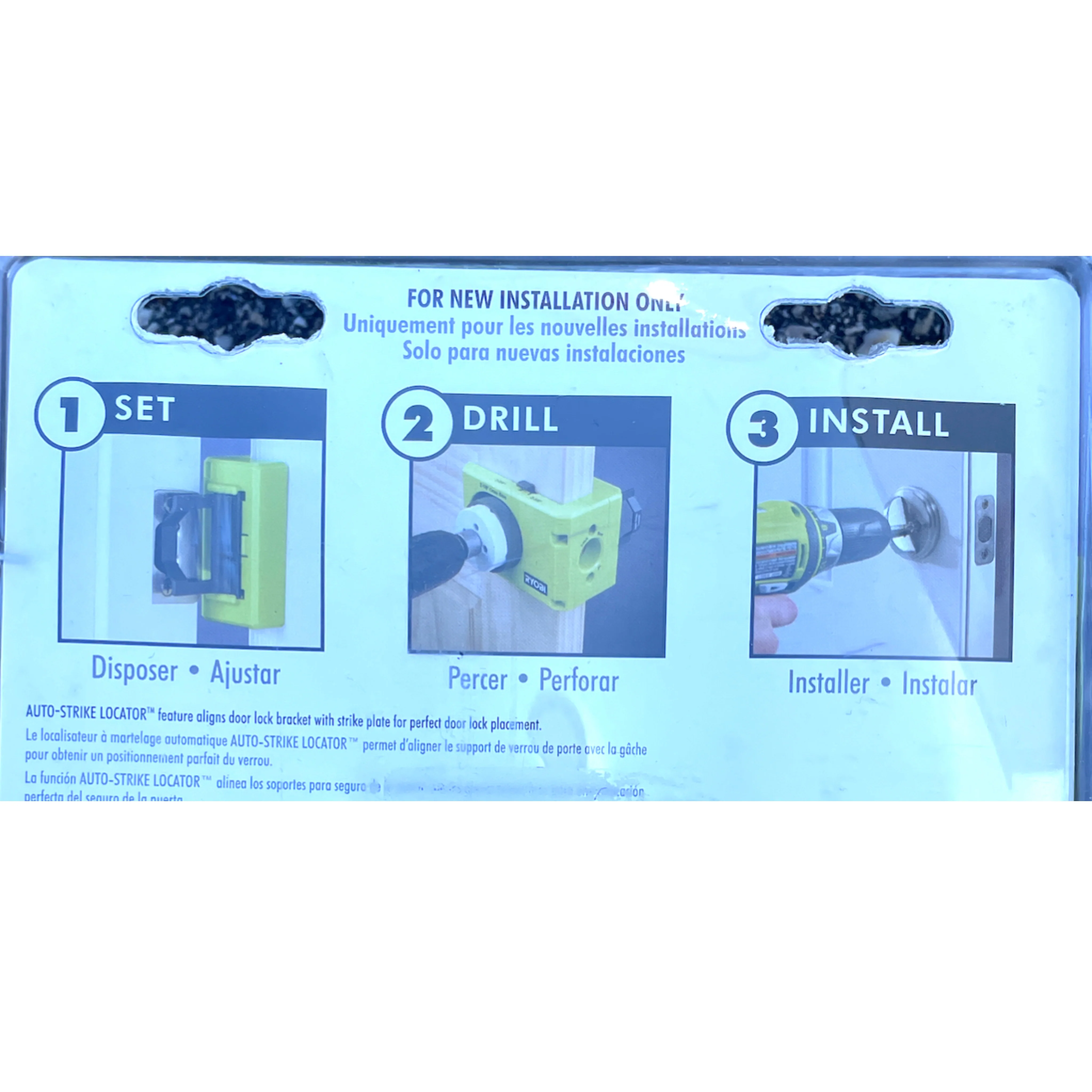 RYOBI Wood/Metal Door Lock Installation Kit - Image 2