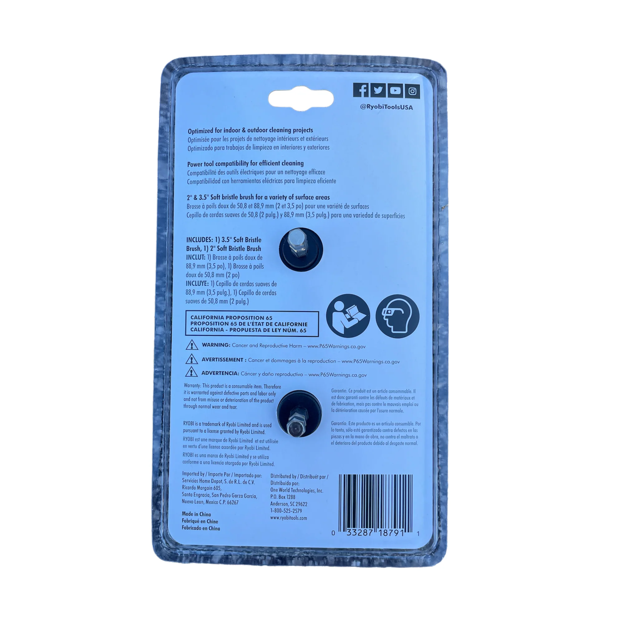 Soft Bristle Brush Cleaning Kit (2-Piece) - Image 2