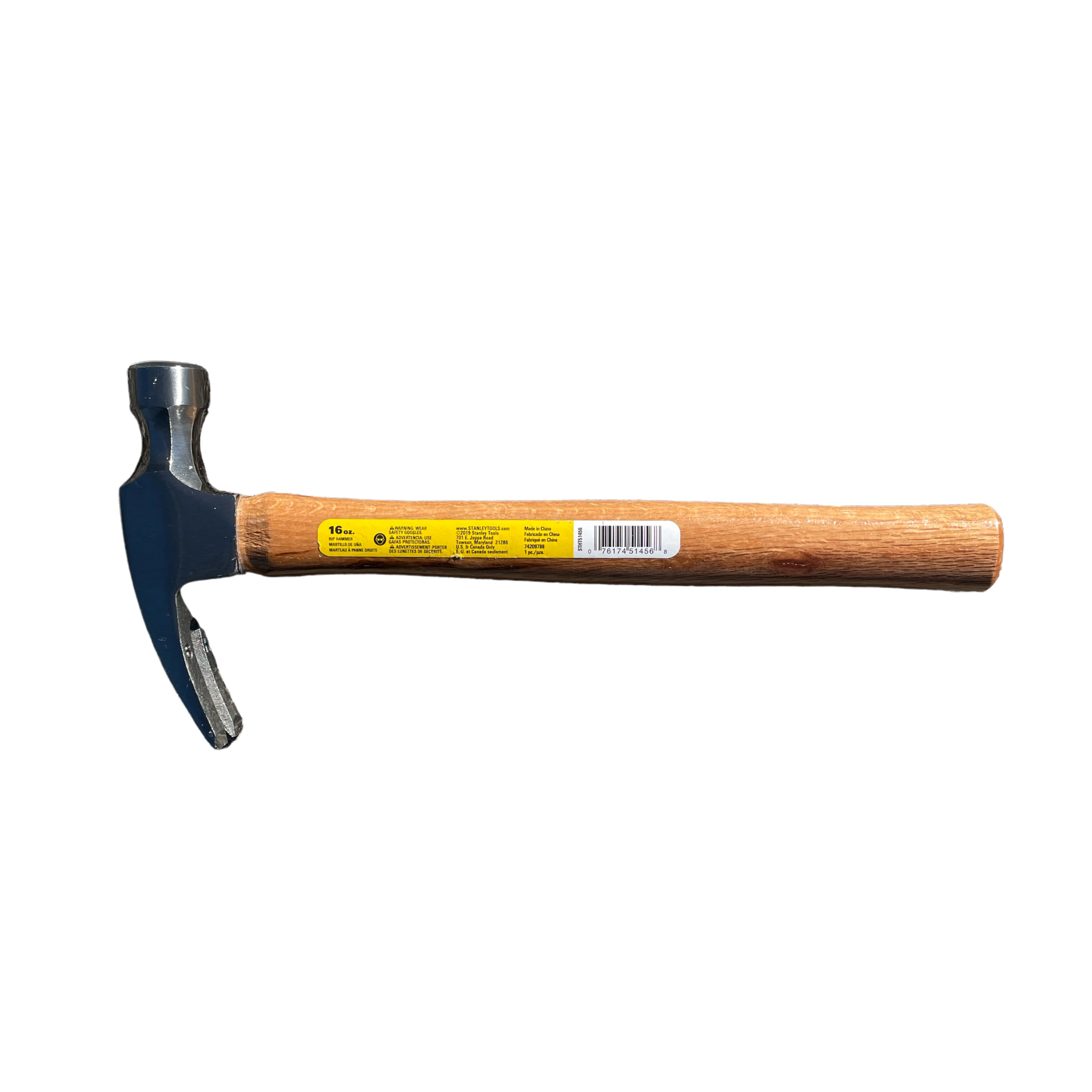STANLEY 16 oz. Claw Hammer with Wood Handle - Image 3