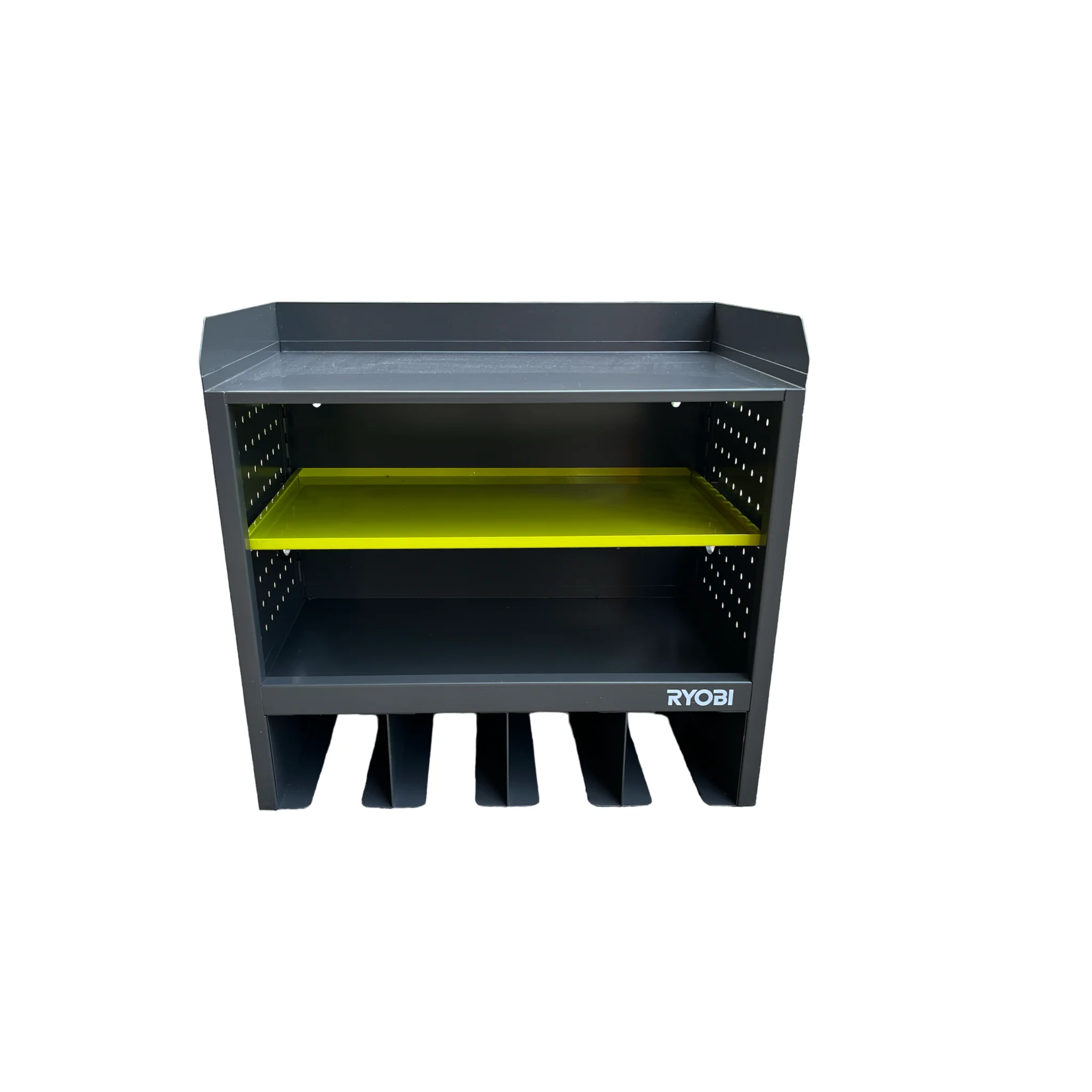 RYOBI Steel 3-Shelf Wall Mounted Garage Cabinet in Platinum (17 in W x 11 in H x 19 in D) - Factory Reconditioned