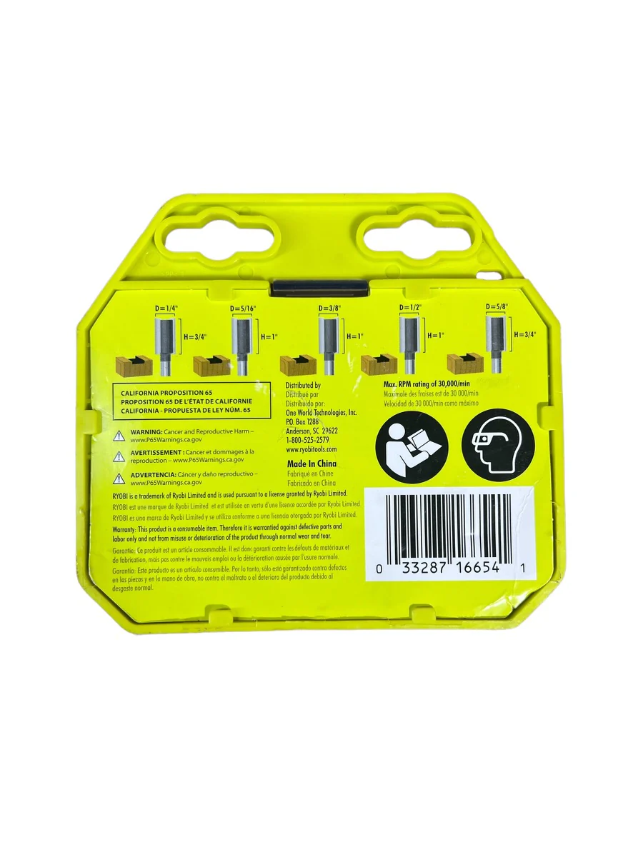 Straight Router Bit Set (5-Piece) - Image 2