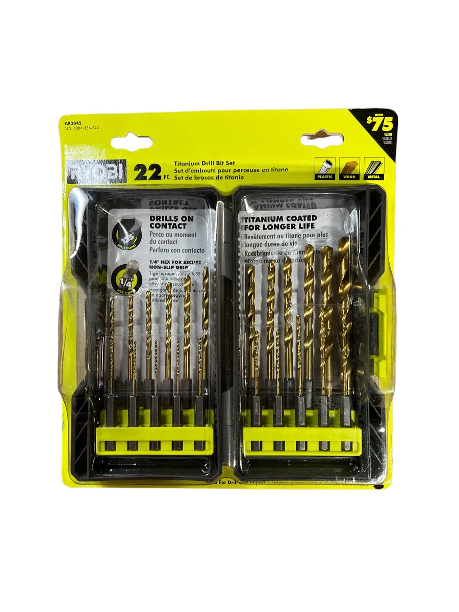 Titanium Drill Bit Kit (22-Piece)
