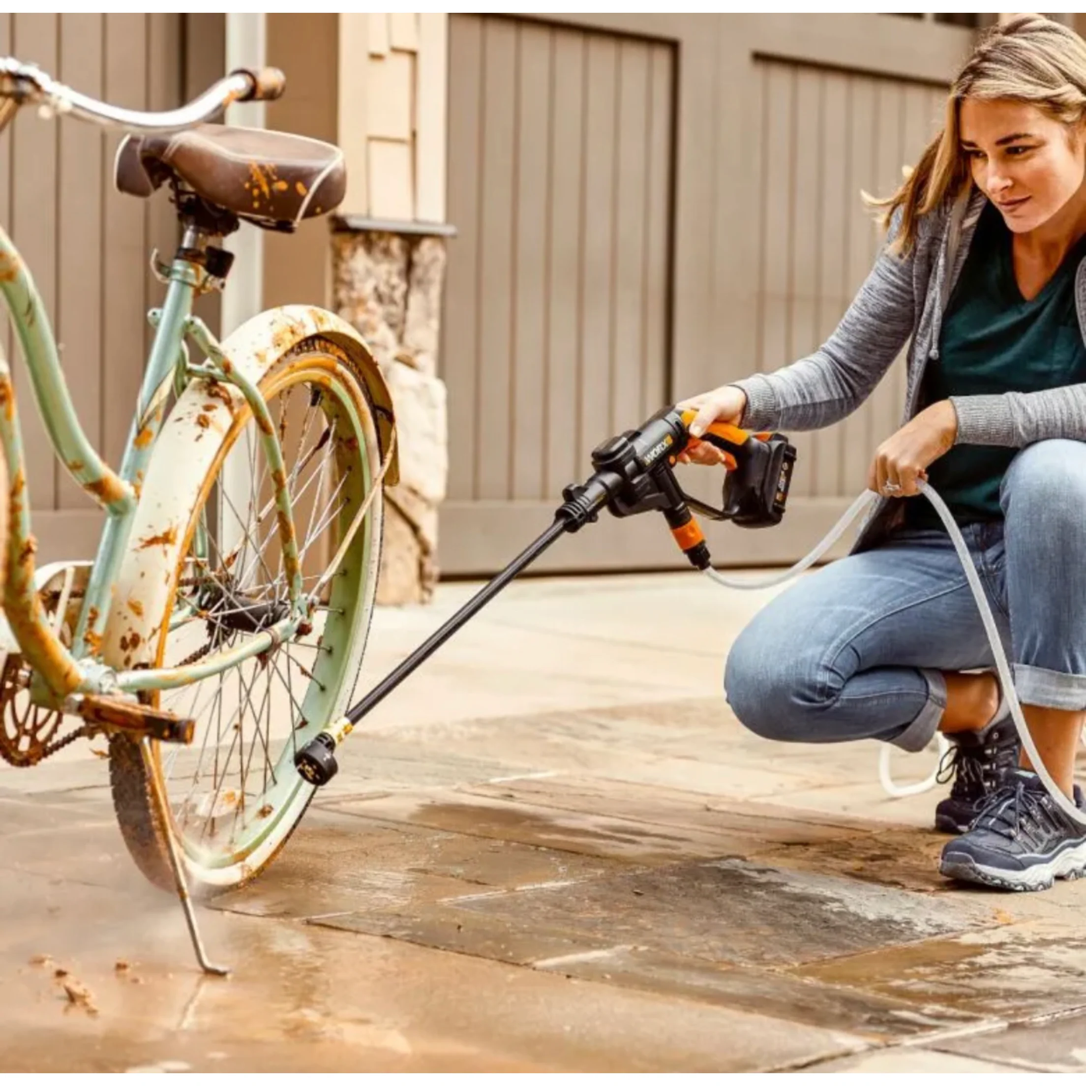 CLEARANCE WORX 20-Volt Power Share Hydroshot Portable Power Cleaner with Battery and Charger - Image 10
